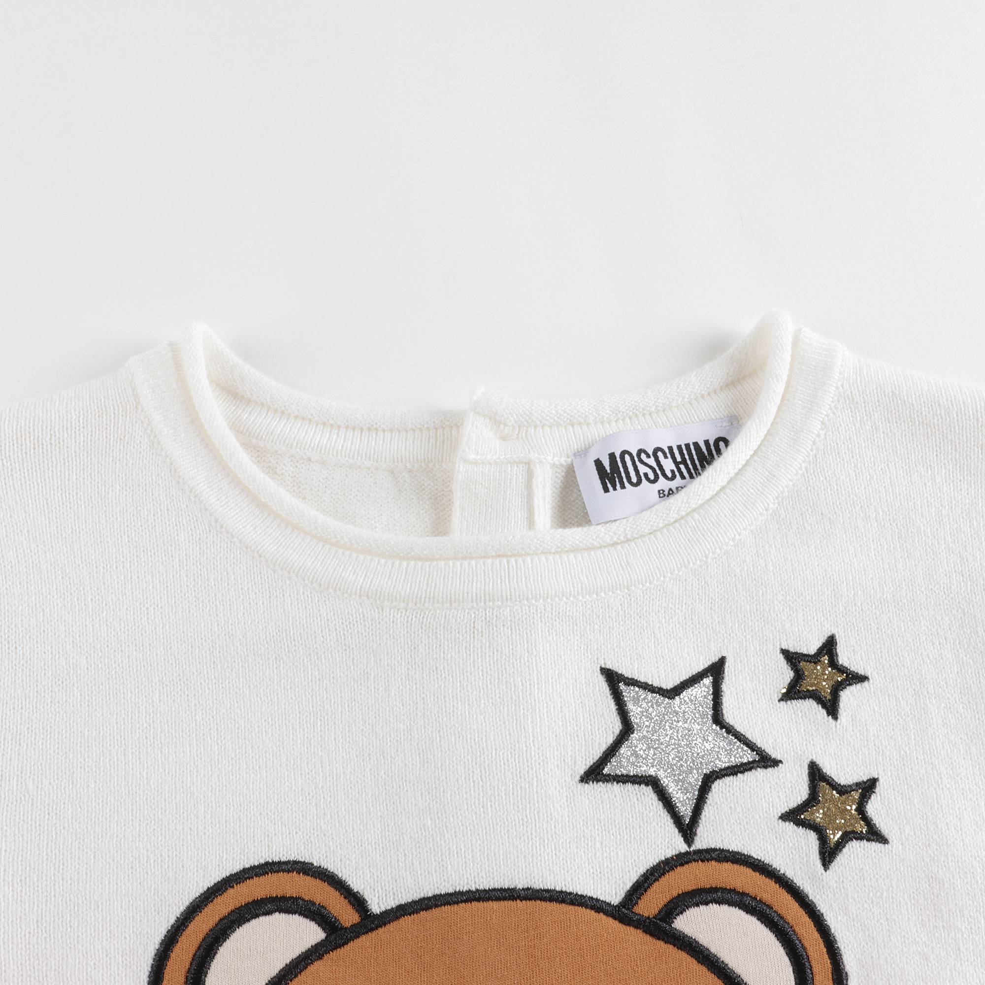 Baby Girls White Logo Dress