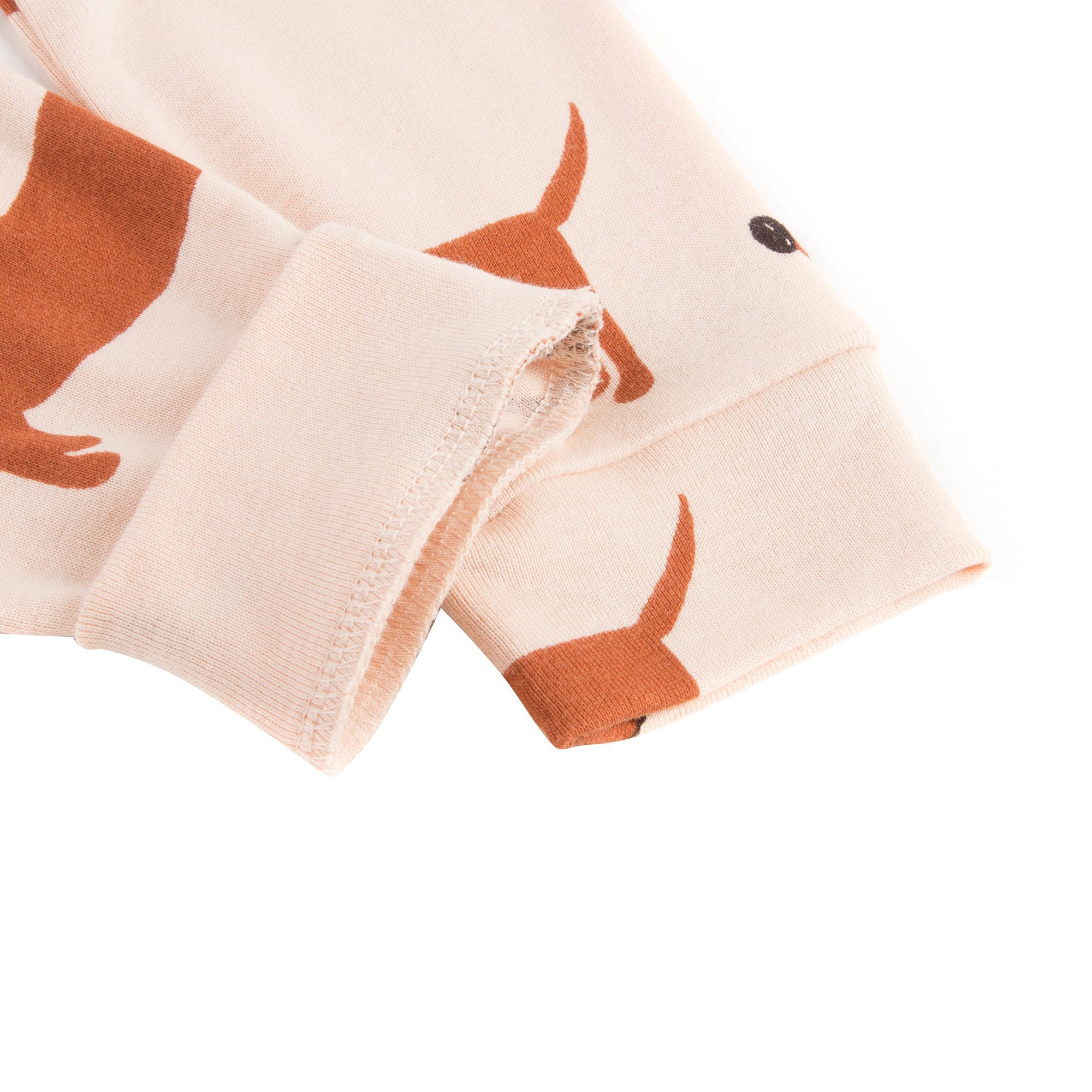 Girls Beige  Organic Cotton "Dog" Trousers