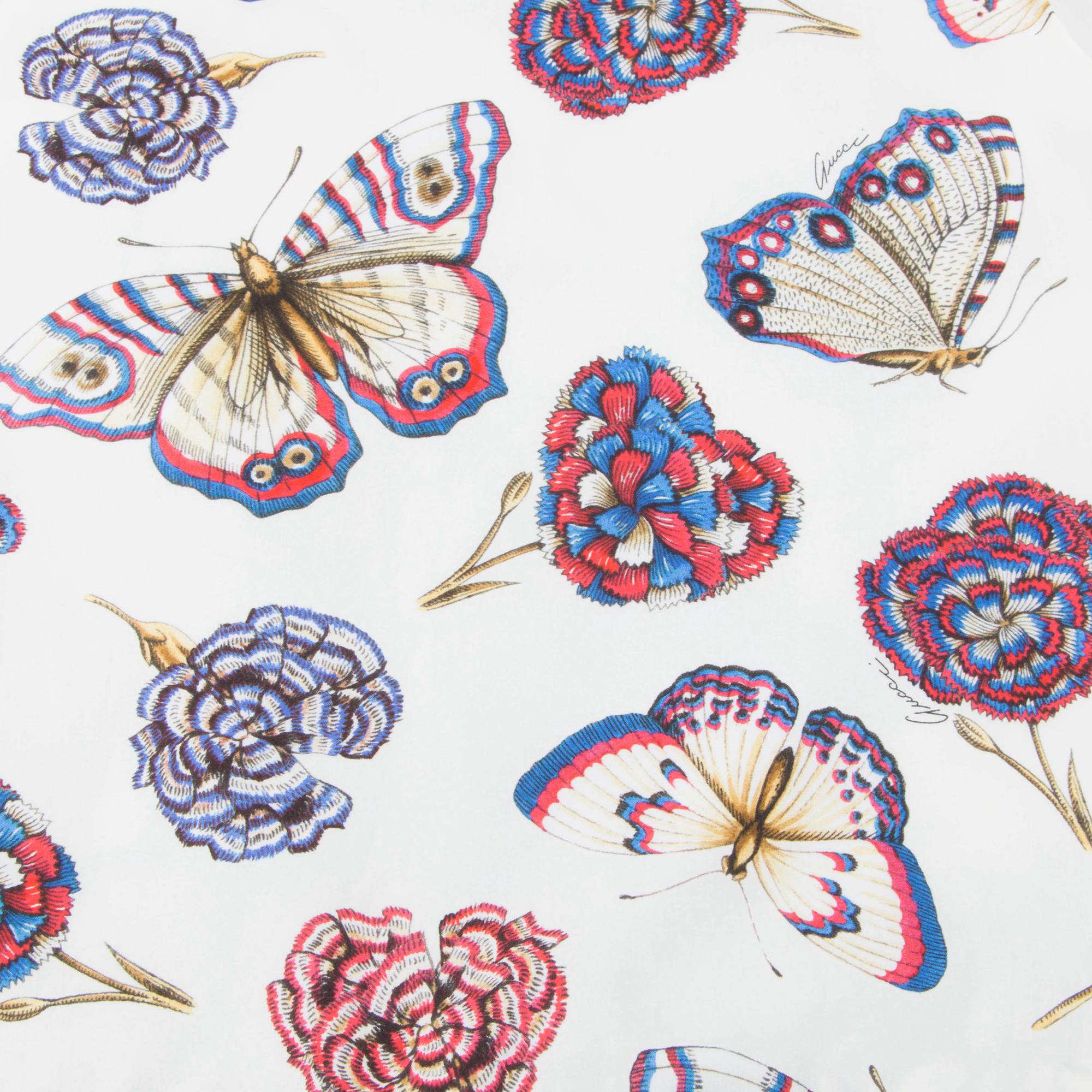 Girls White Magnol & Sylvie Printed Dress