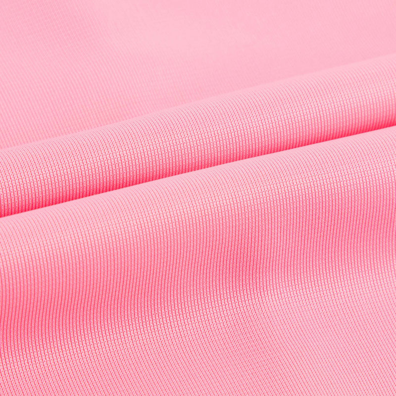 Girls Pink Jersey Shorts With Red Trim
