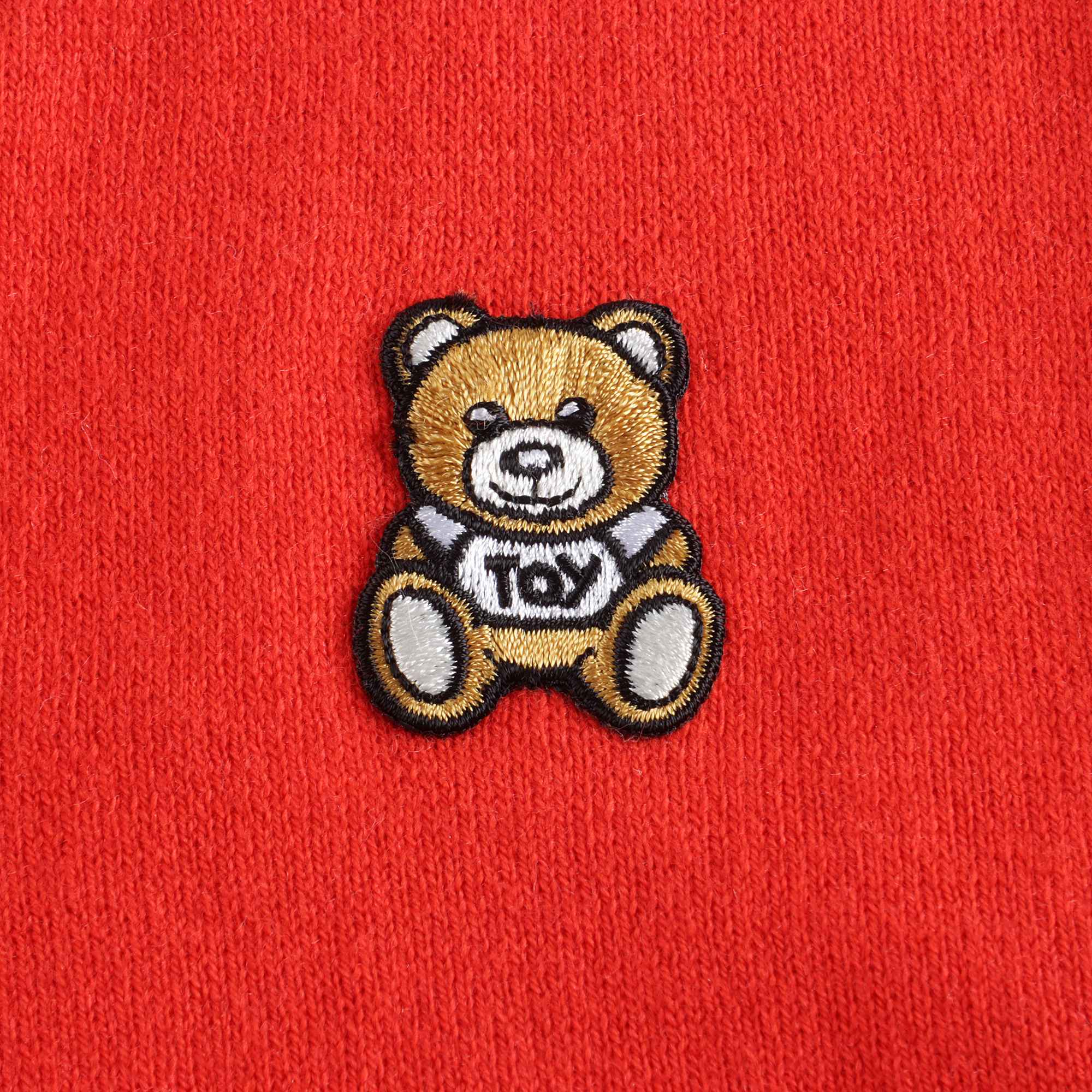 Baby Girls Red Logo Knit Cardigan