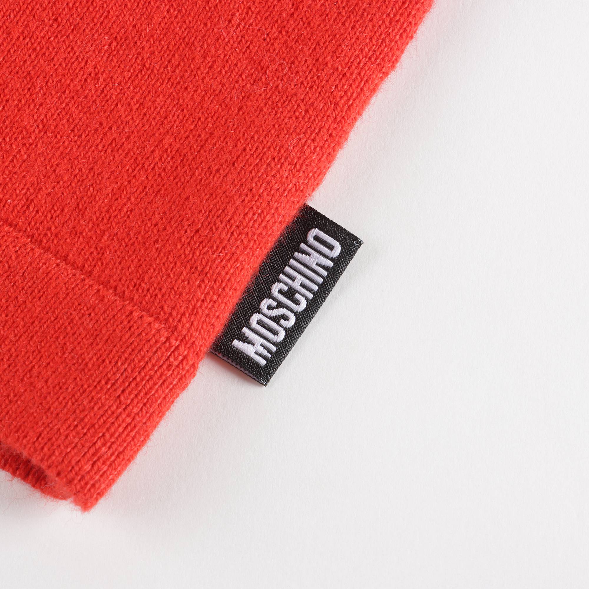 Baby Girls Red Logo Knit Cardigan