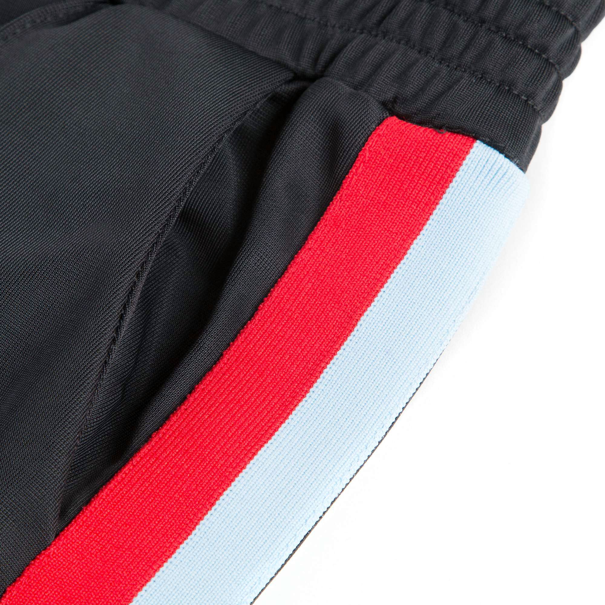 Boys & Girls Black Jersey Trousers With Red Trim