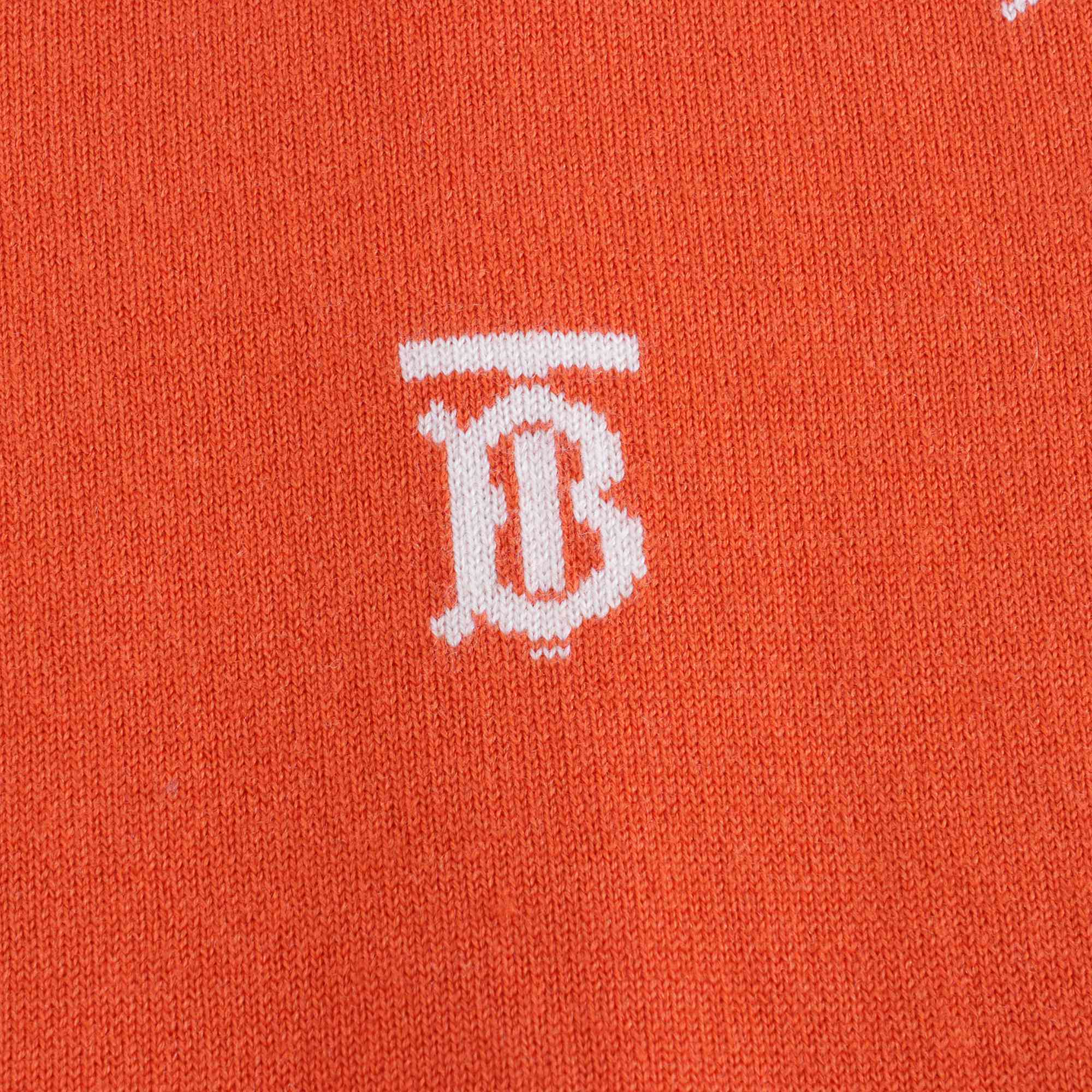 Girls Red Logo Wool Cardigan