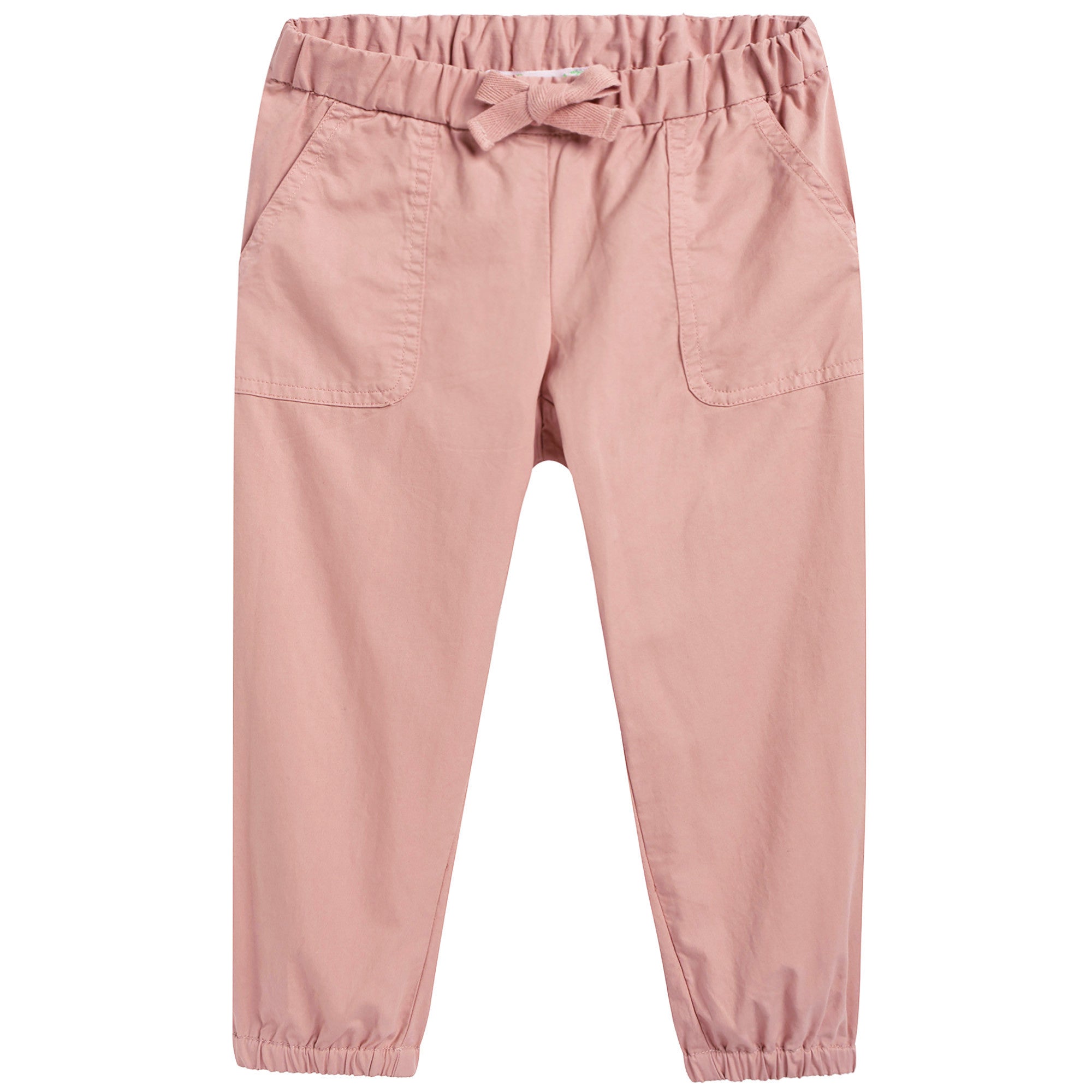 女大童藕荷色收口长裤