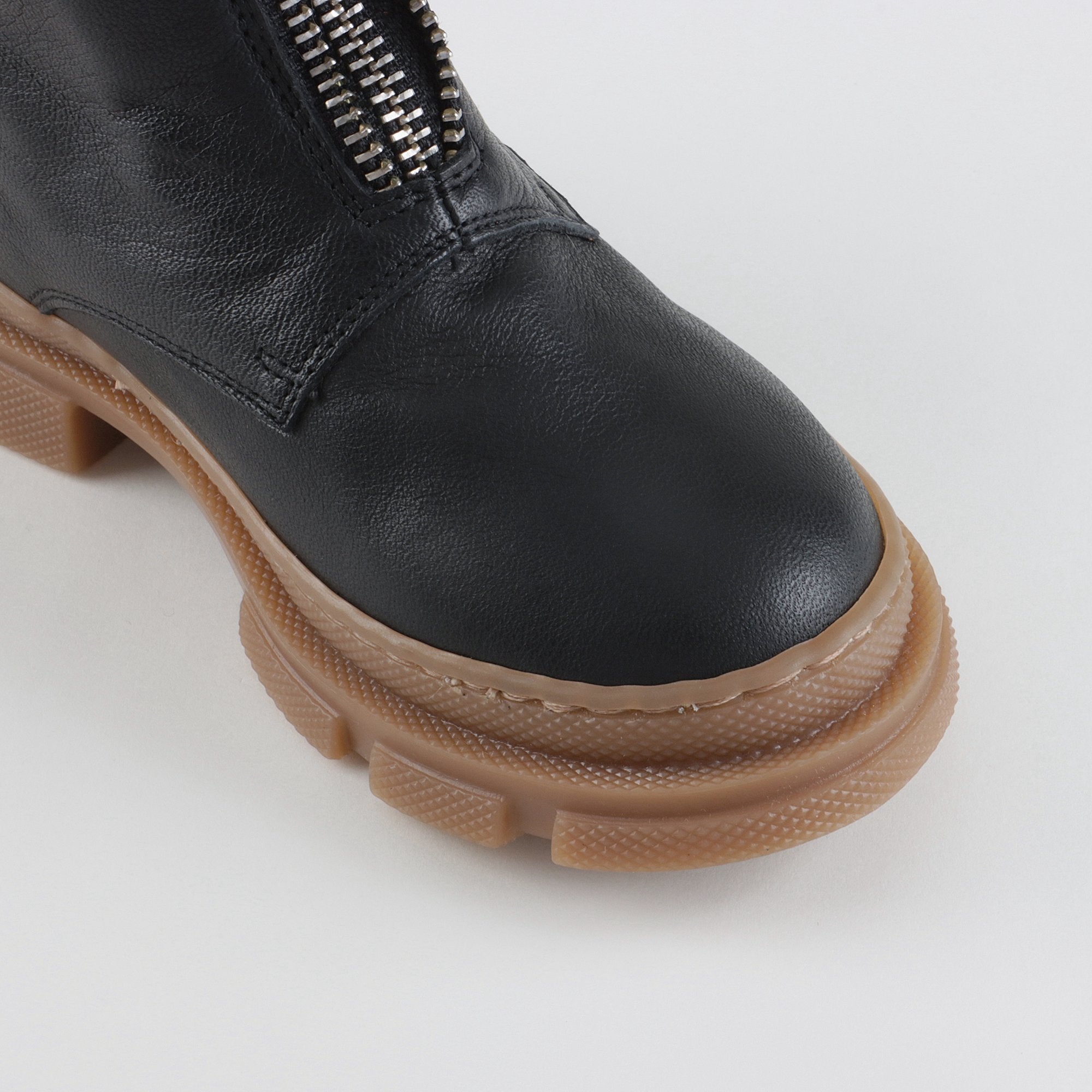 Girls Black Leather Boots