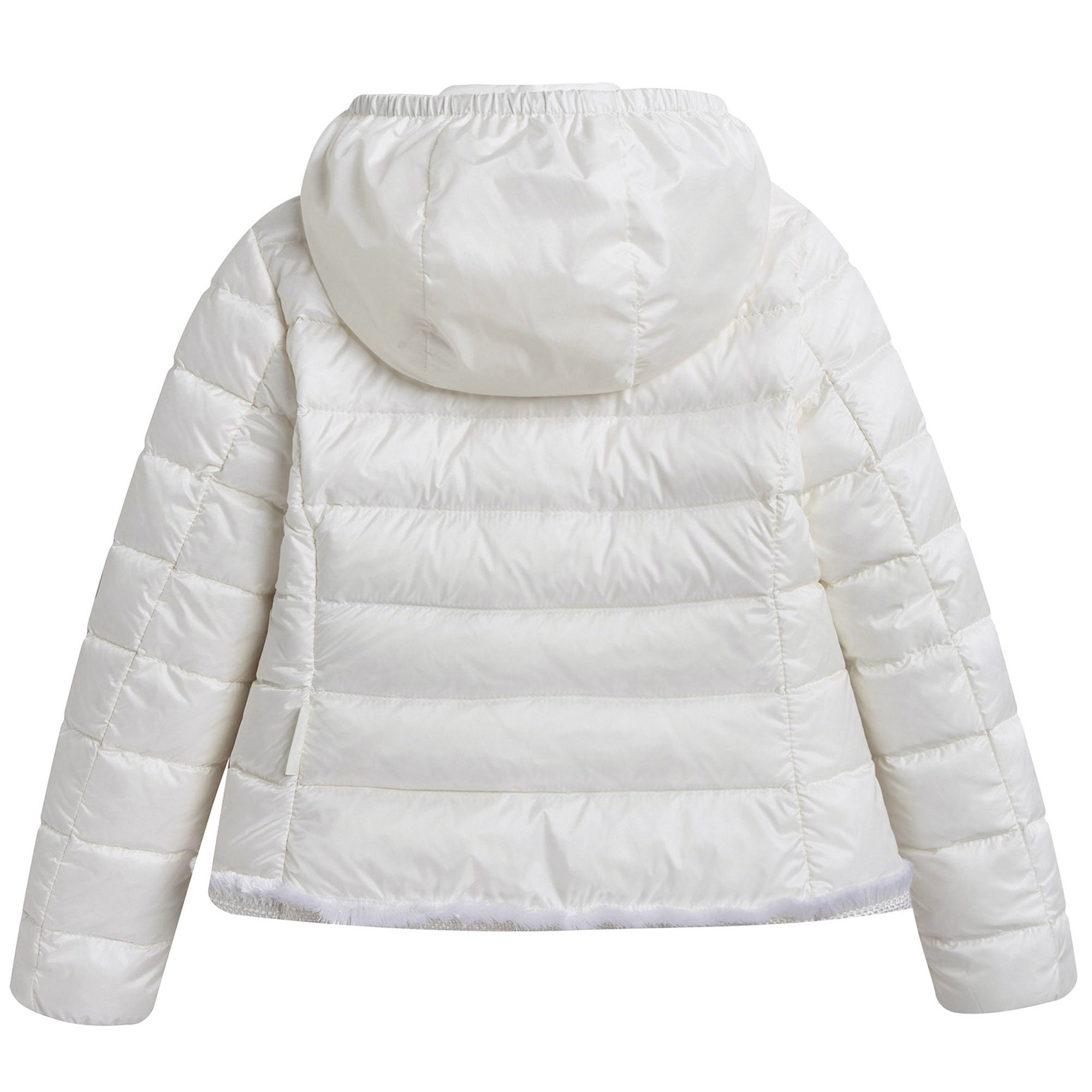 Girls White "Kamaria"Down Padded Jacket