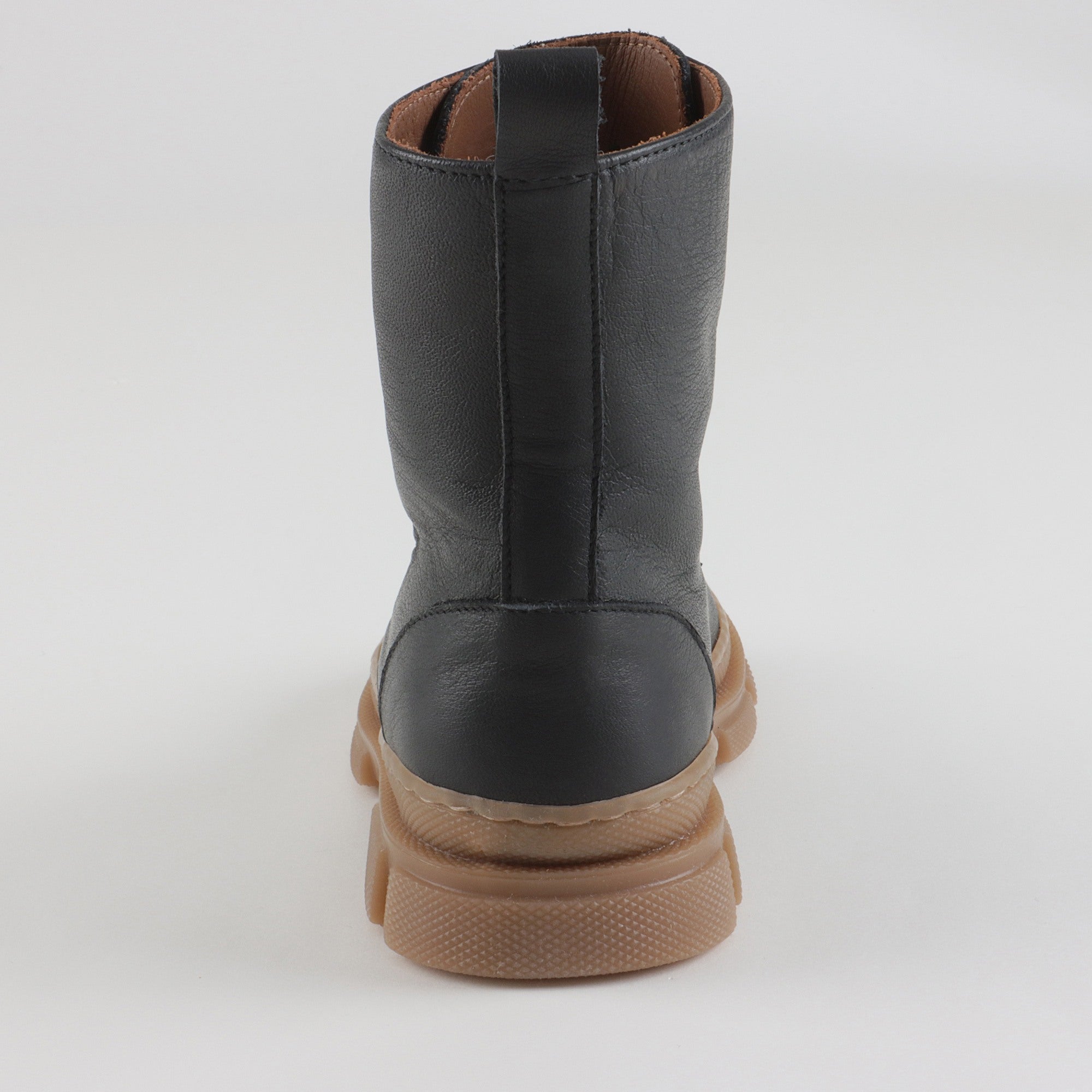 Girls Black Leather Boots