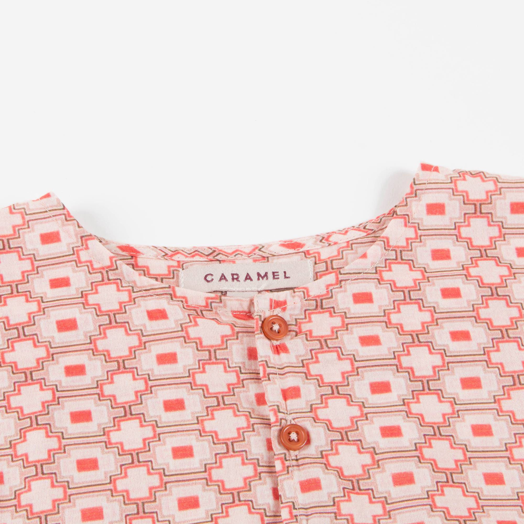 Baby Kaleido Red Woven T-shirt