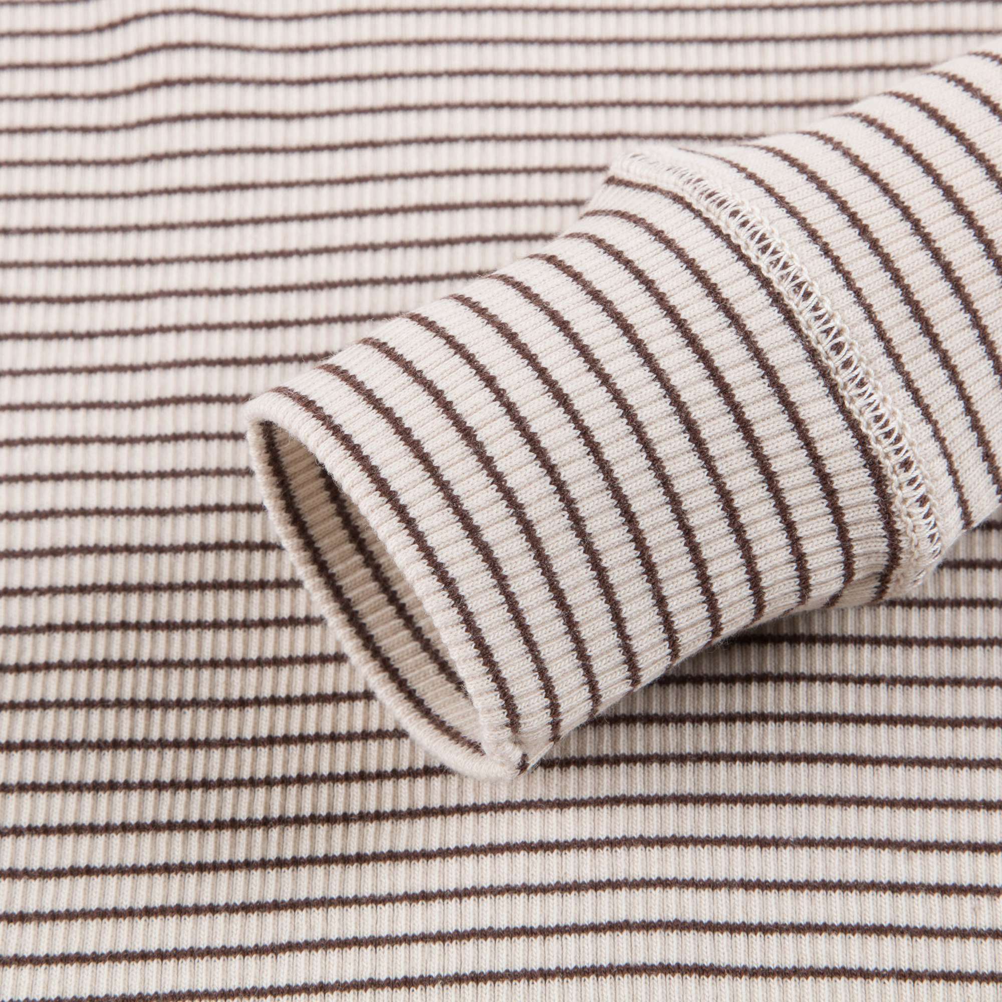 Girls & Boys Sand And Chocolate Stripe Cotton Jersey T-shirt