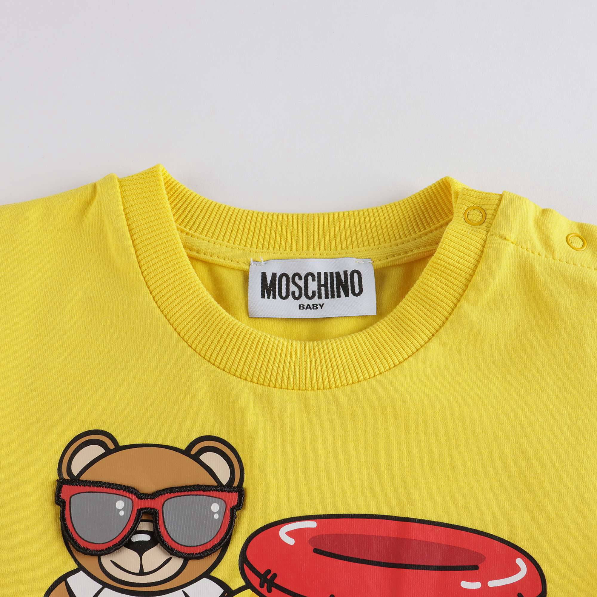 Baby Boys & Girls Yellow Bear Cotton T-Shirt
