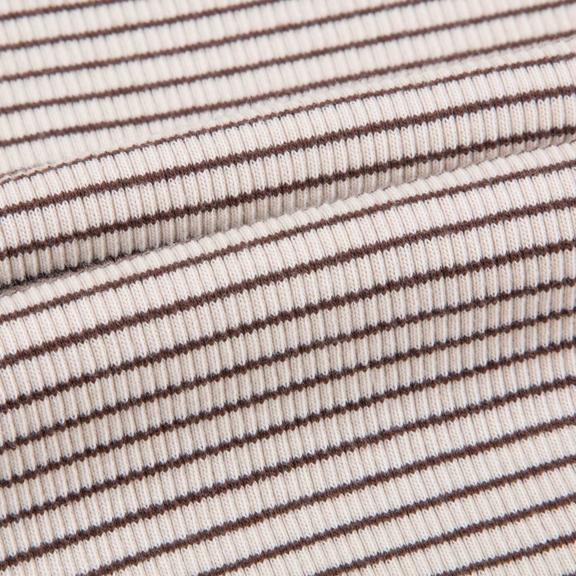 Girls & Boys Sand And Chocolate Stripe Cotton Jersey T-shirt