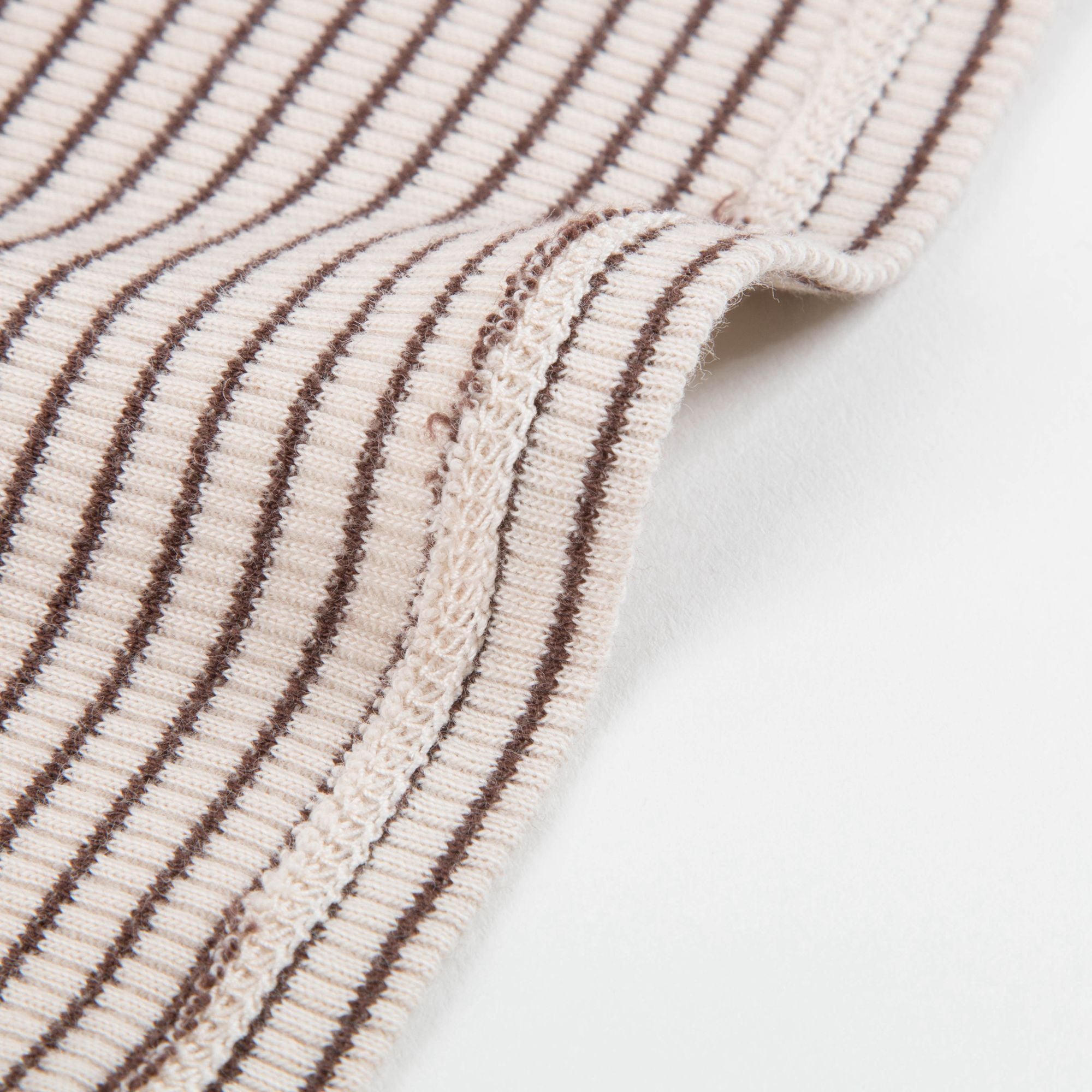 Girls & Boys Sand And Chocolate Stripe Cotton Jersey T-shirt