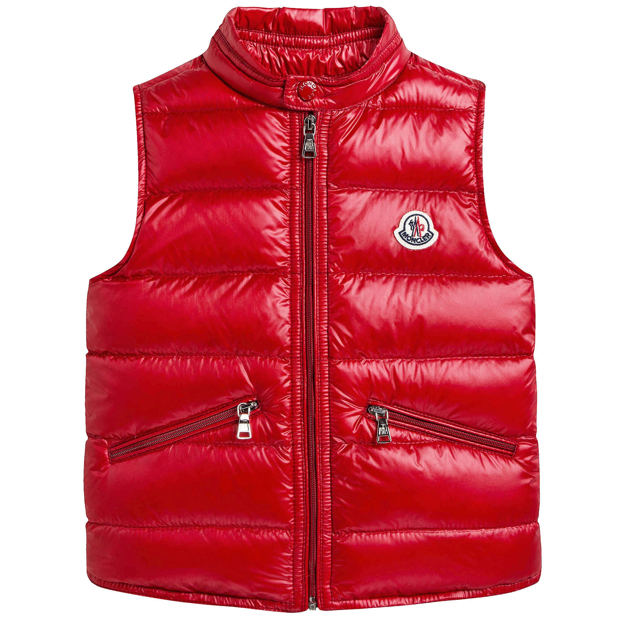 Boys Red 'Gui' Down Padded Gilet