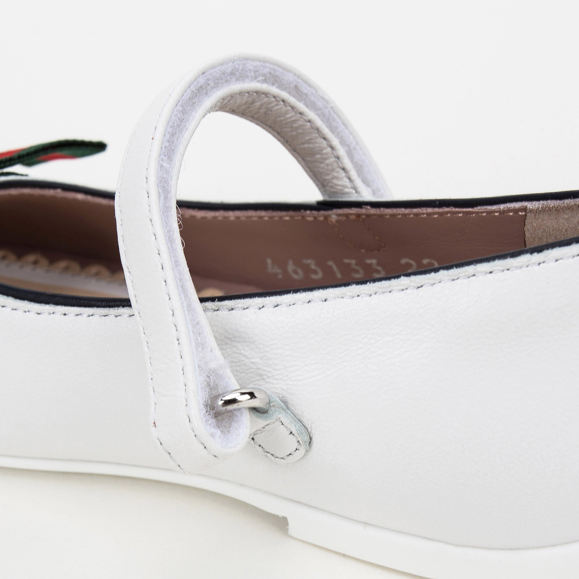 Girls White Leather Shoes