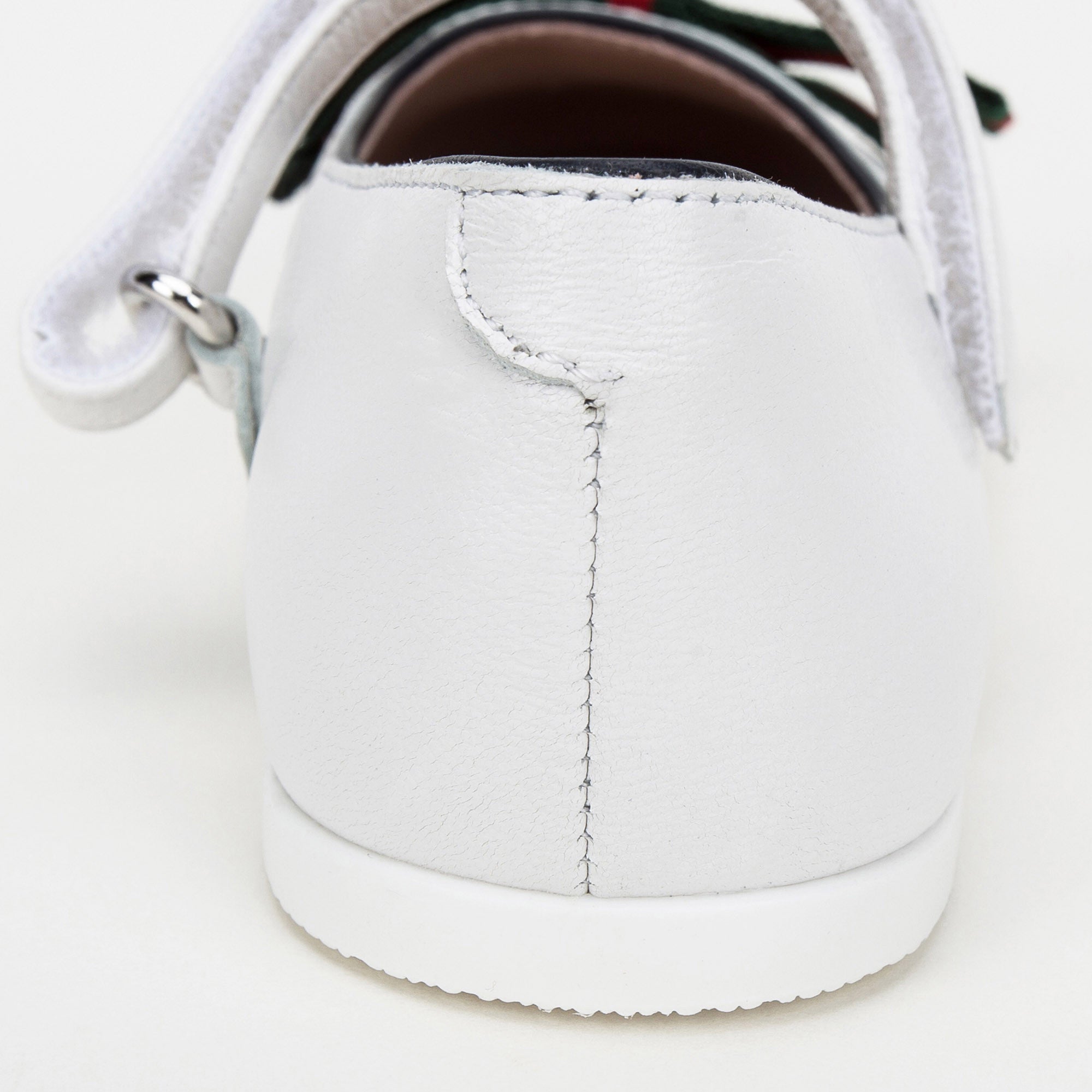 Girls White Leather Shoes