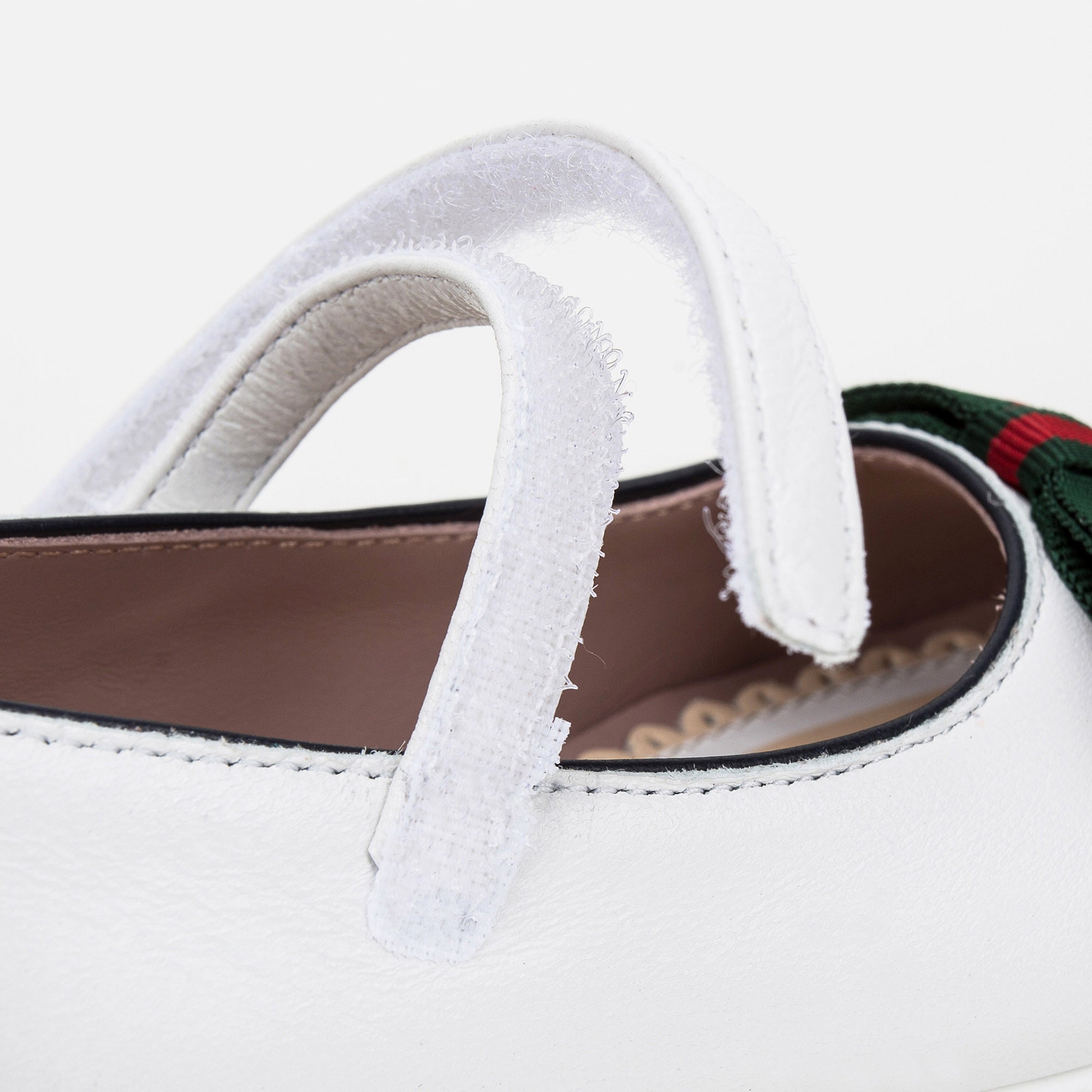 Girls White Leather Shoes