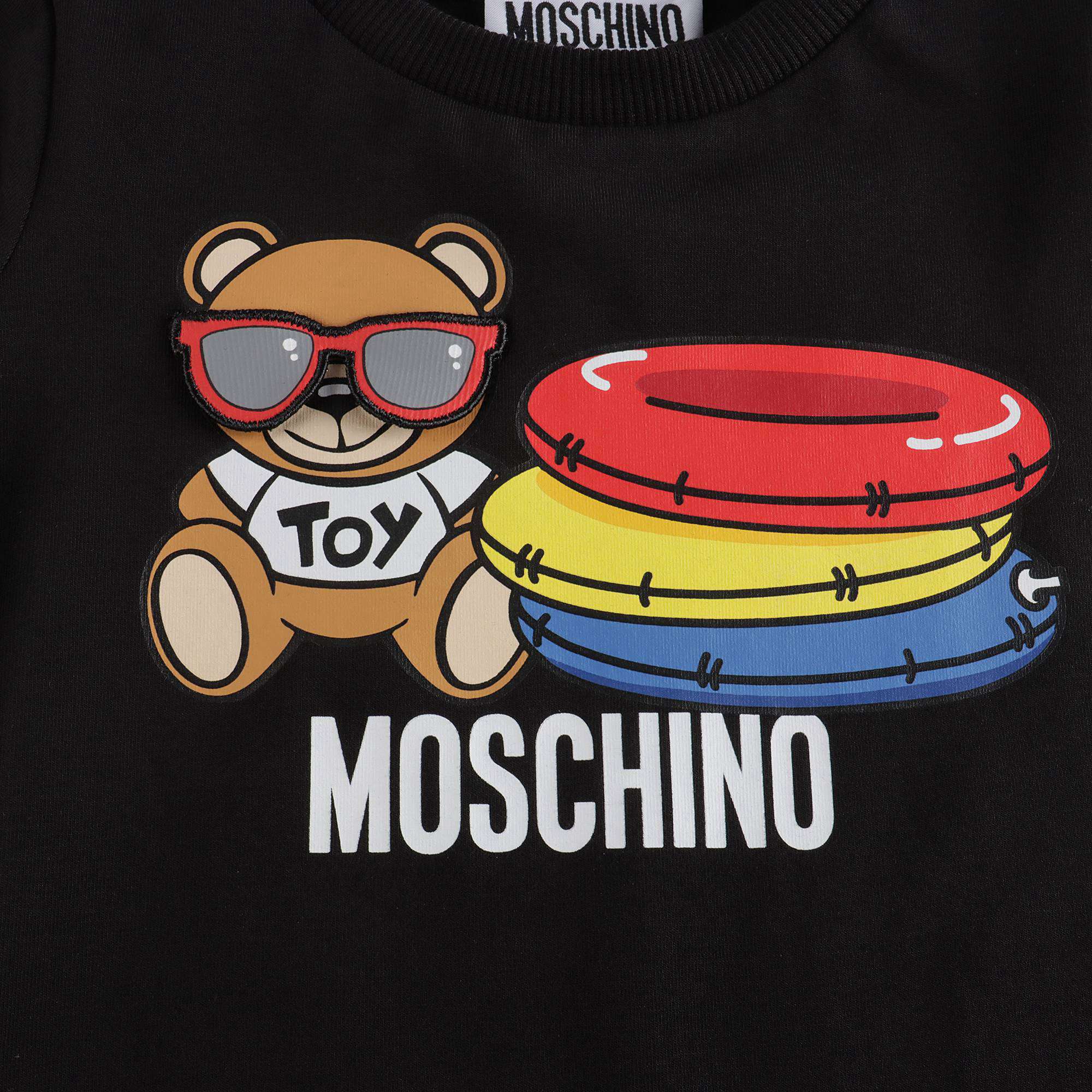 Baby Girls Black Bear Cotton Dress