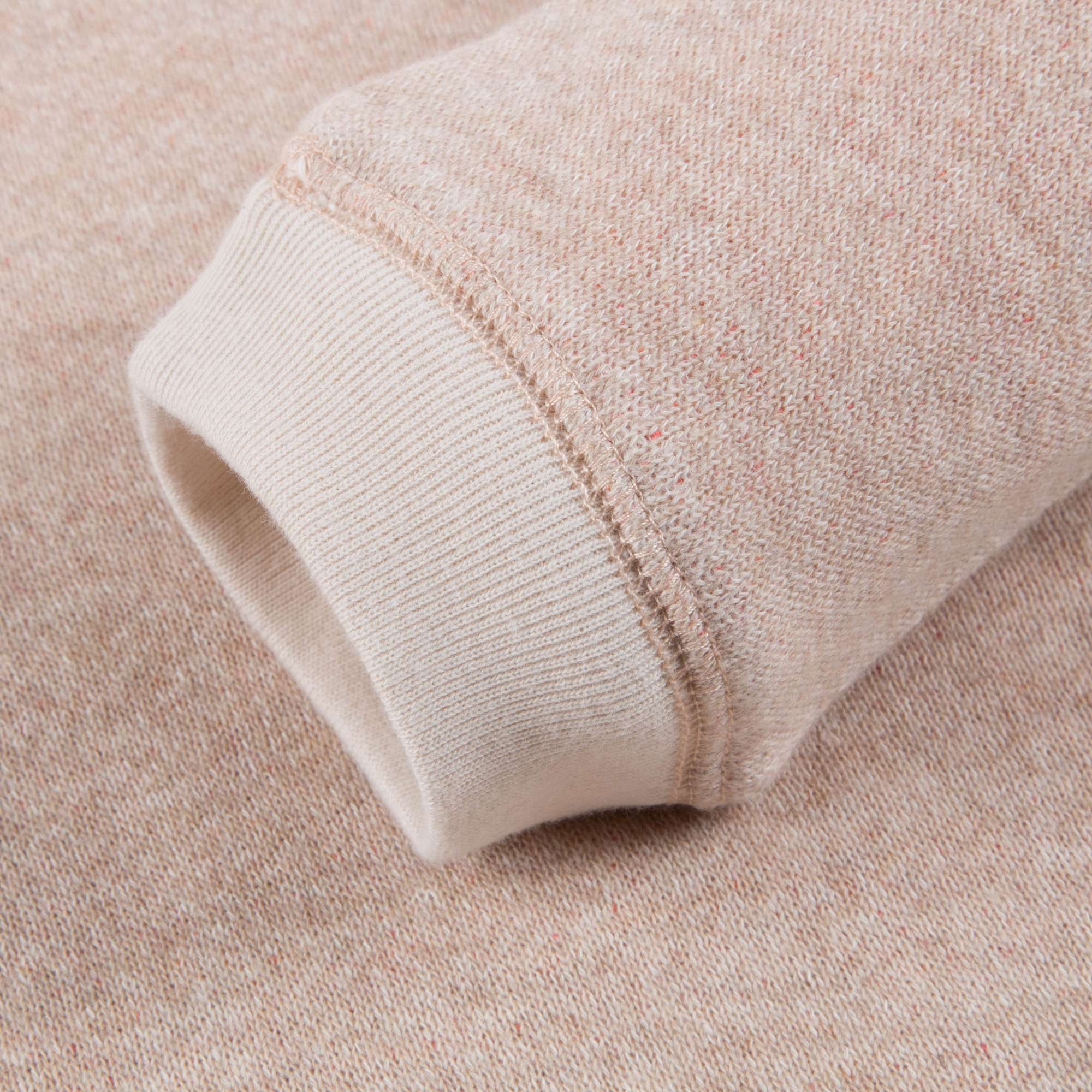 Girls Pink Oatmeal Cotton Jersey Sweatshirt