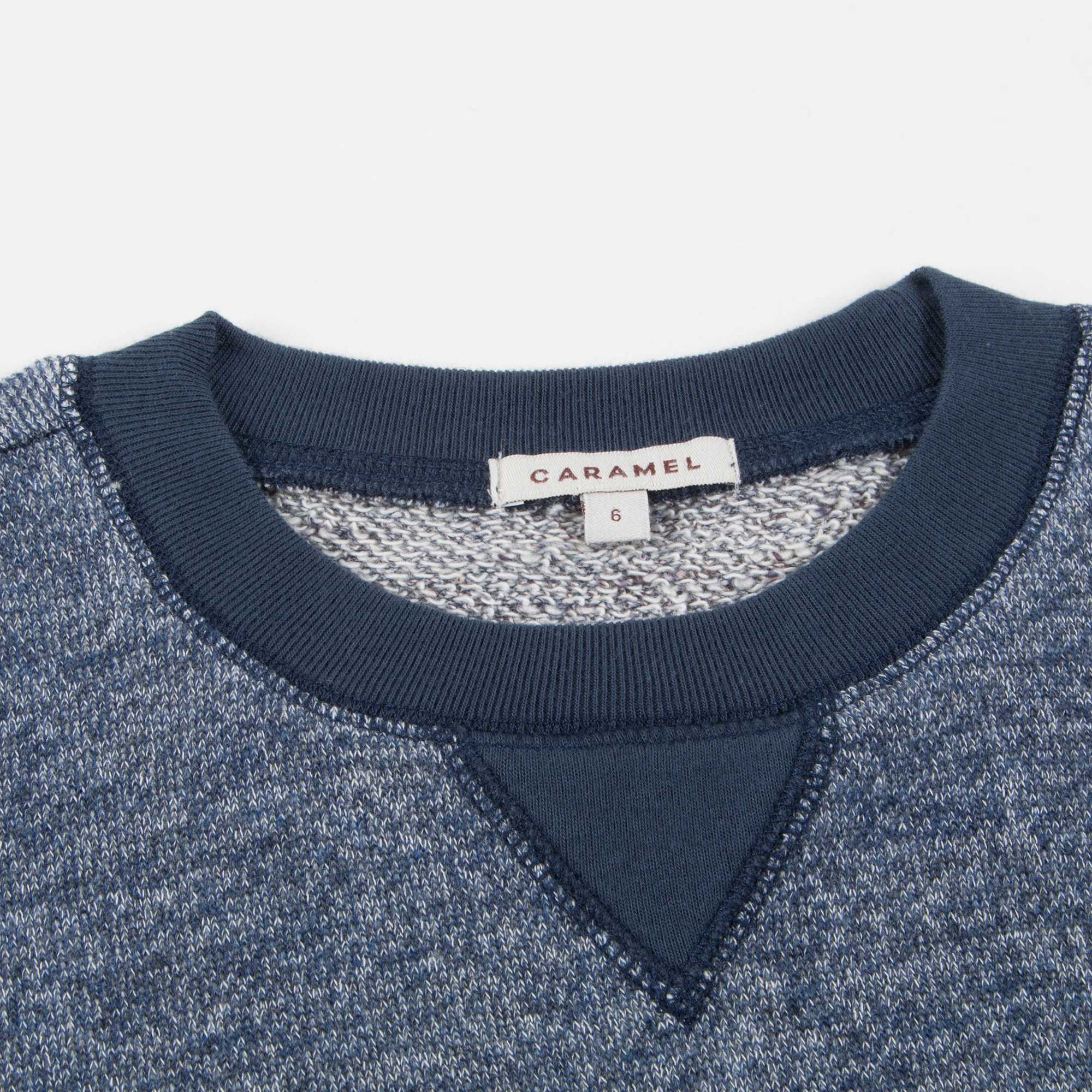 Baby Boys Blue Cotton Jersey Sweatshirt