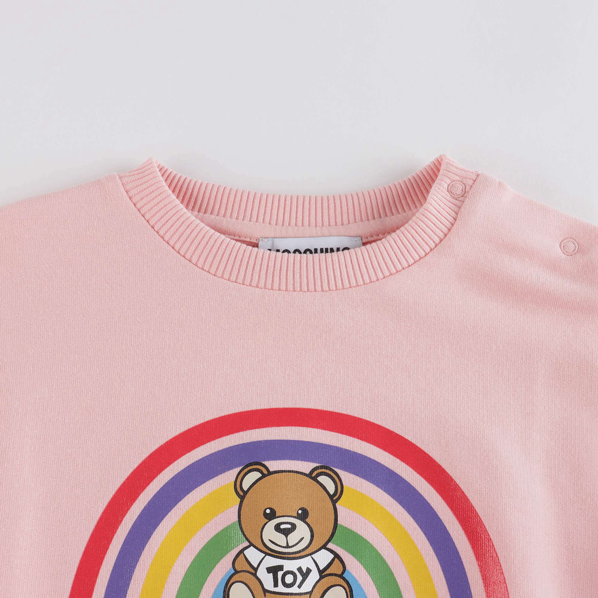 Baby Girls Pink Bear Cotton Sweatshirt