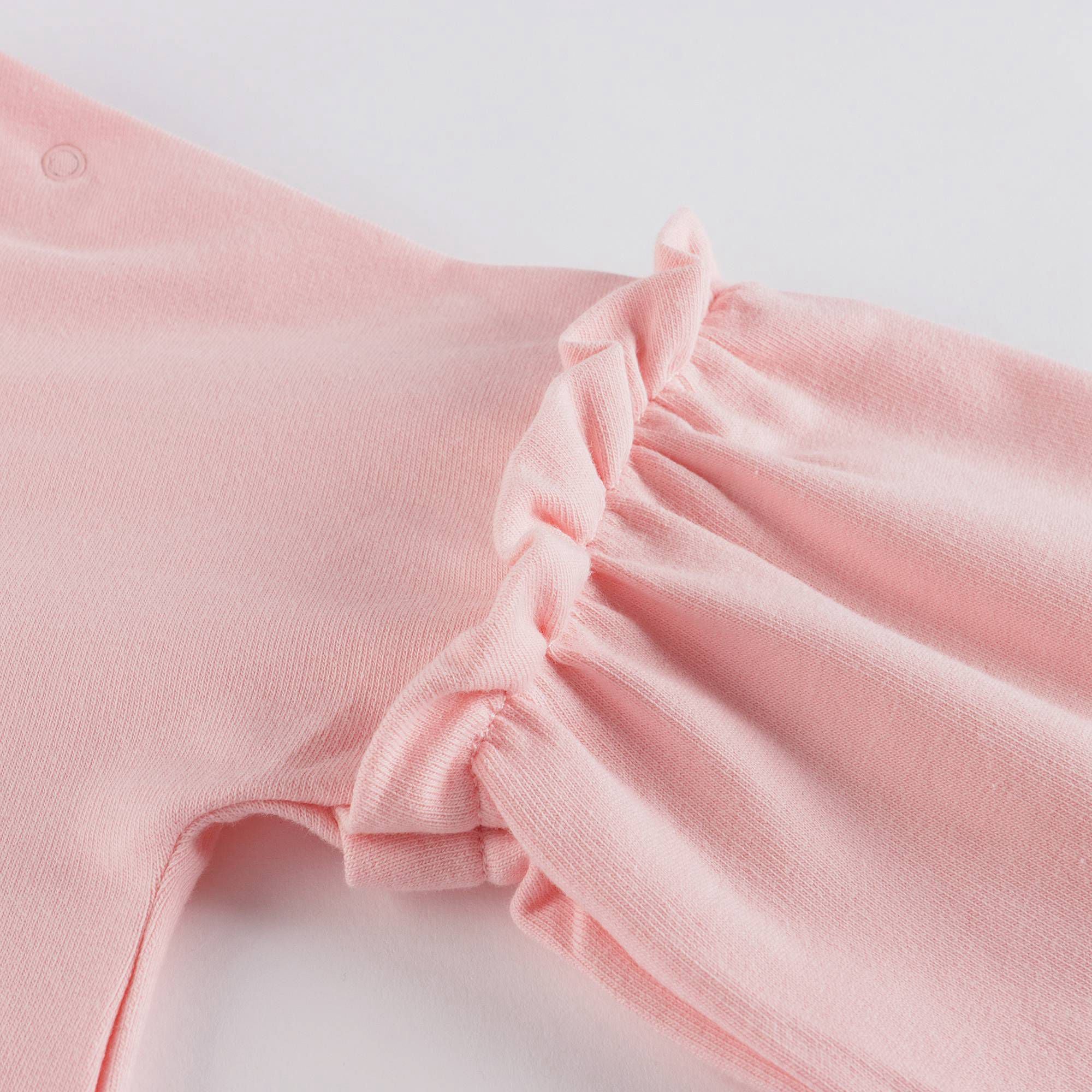 Baby Girls Pink Bear Cotton Sweatshirt