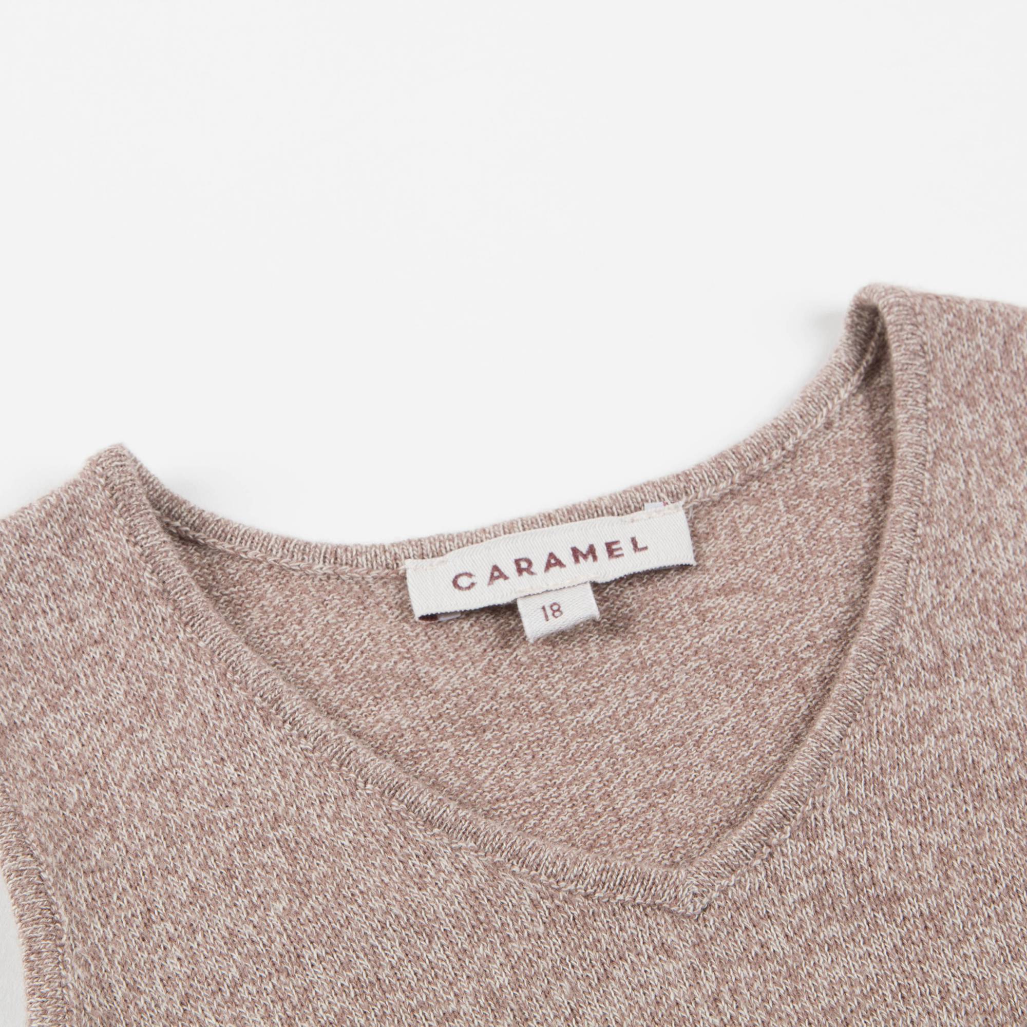 Baby Mocha Cotton Knitwear Vest