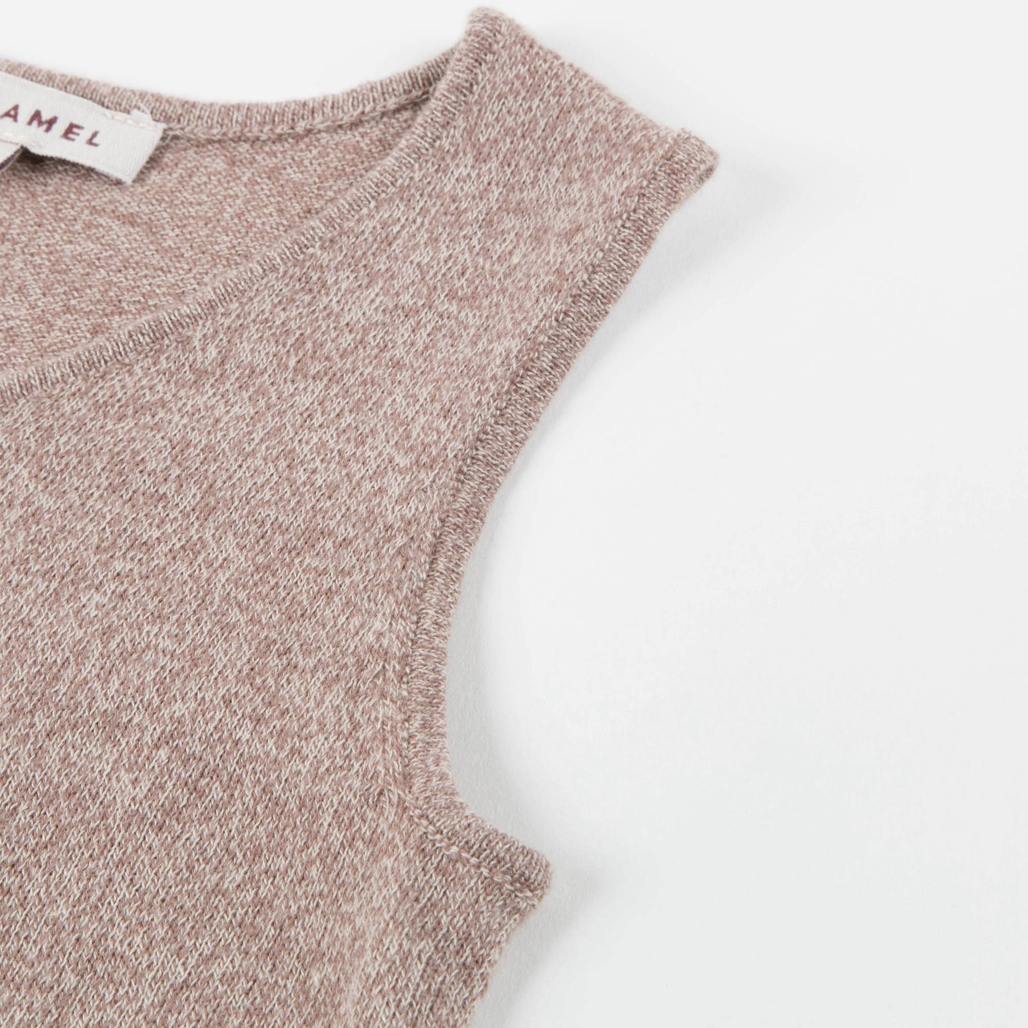 Baby Mocha Cotton Knitwear Vest