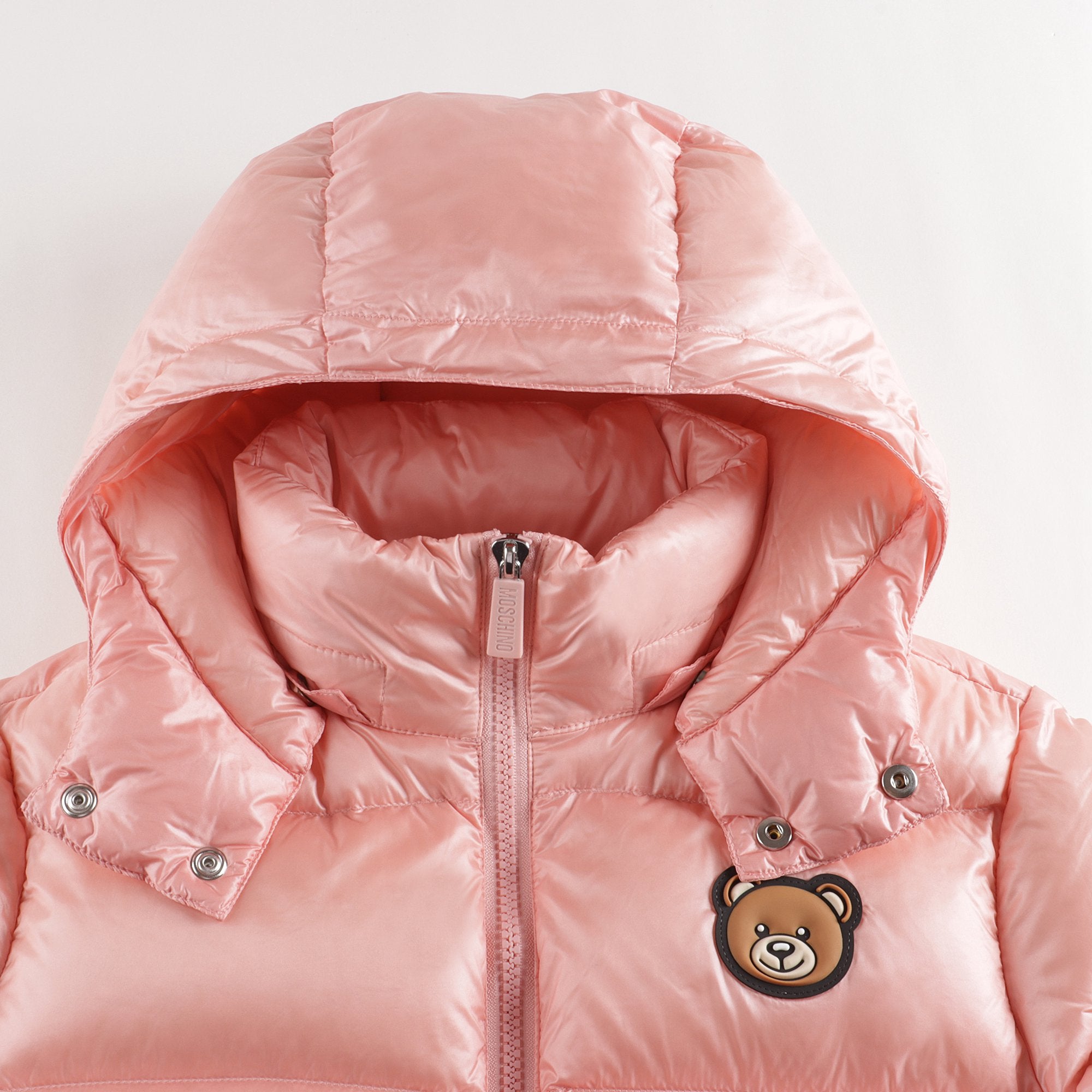 Girls Pink Logo Padded Down Jacket