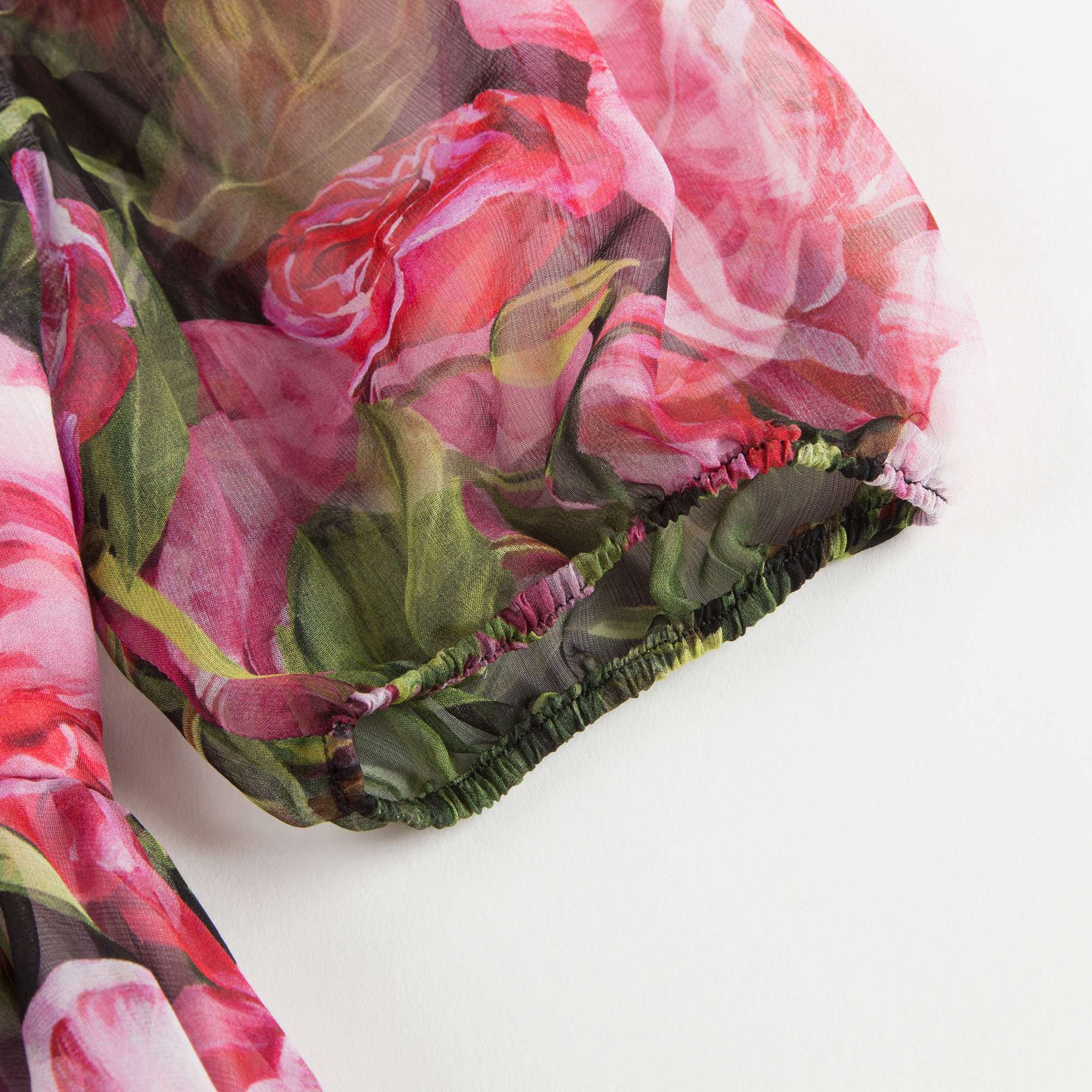 Girls Pink 'Rose Bianco' Brocade Dress