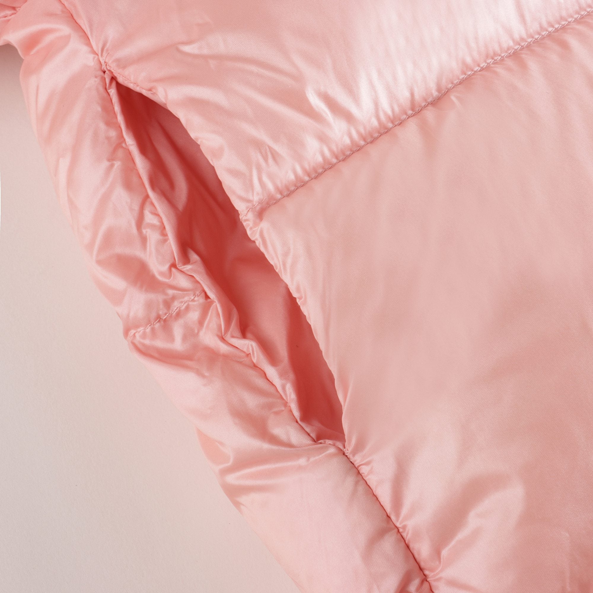 Girls Pink Logo Padded Down Jacket
