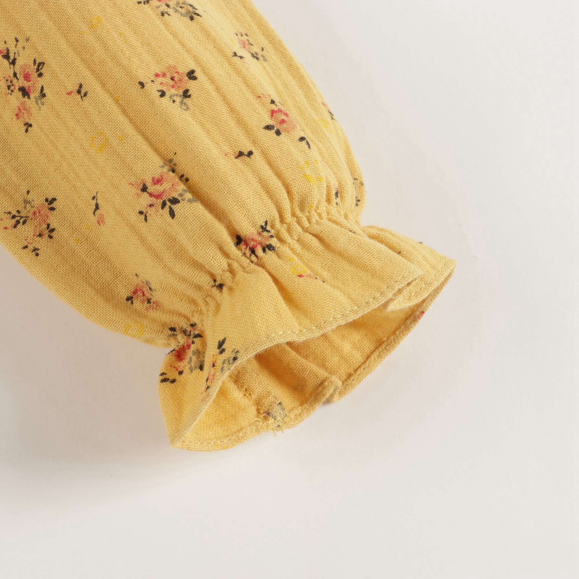Girls Yellow Ruffle Dress