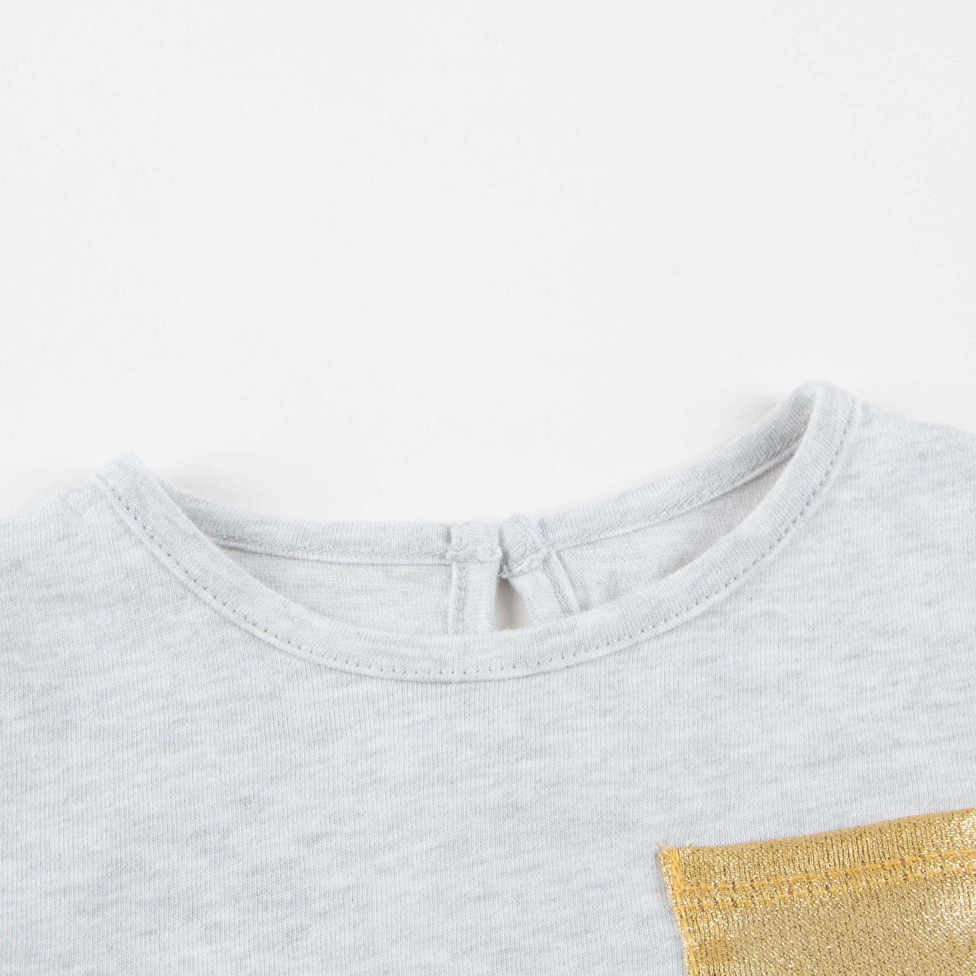 Baby Marled Grey "Jersey" Cotton T-shirt