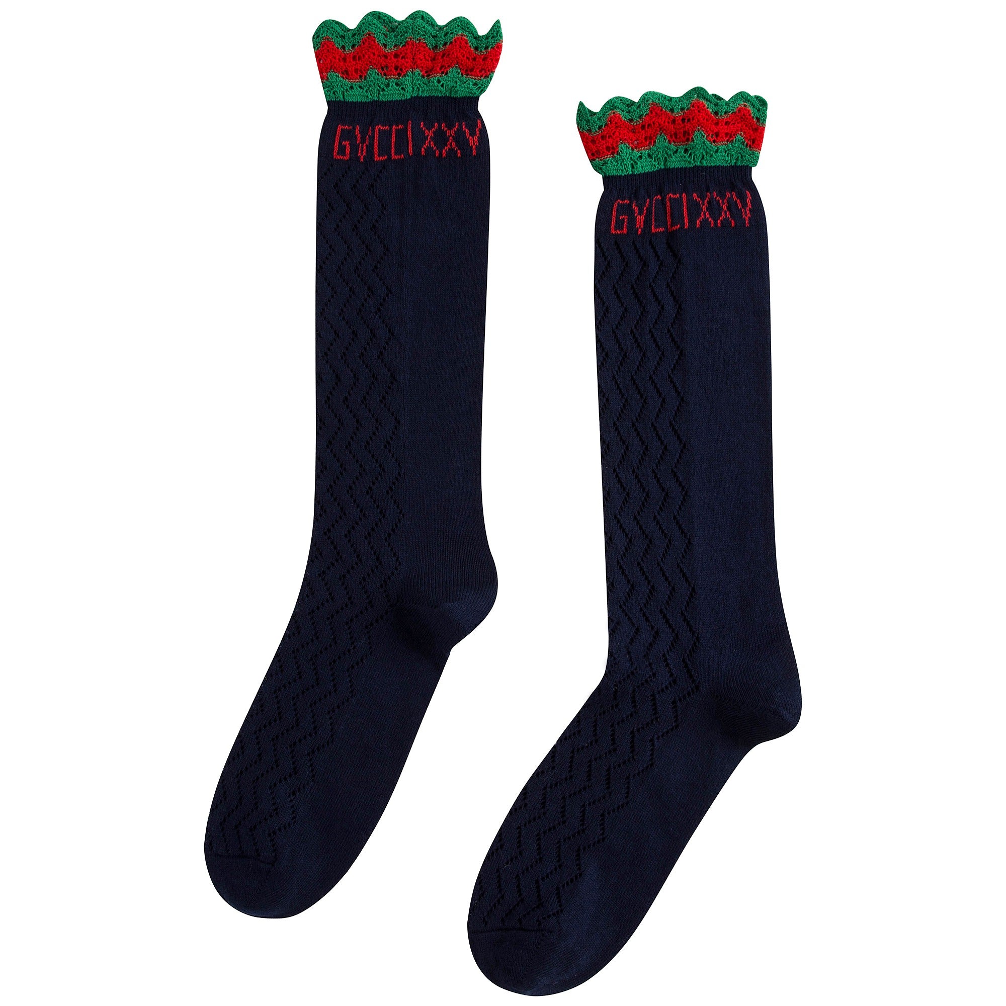 Girls & Boys Blue Cotton Socks