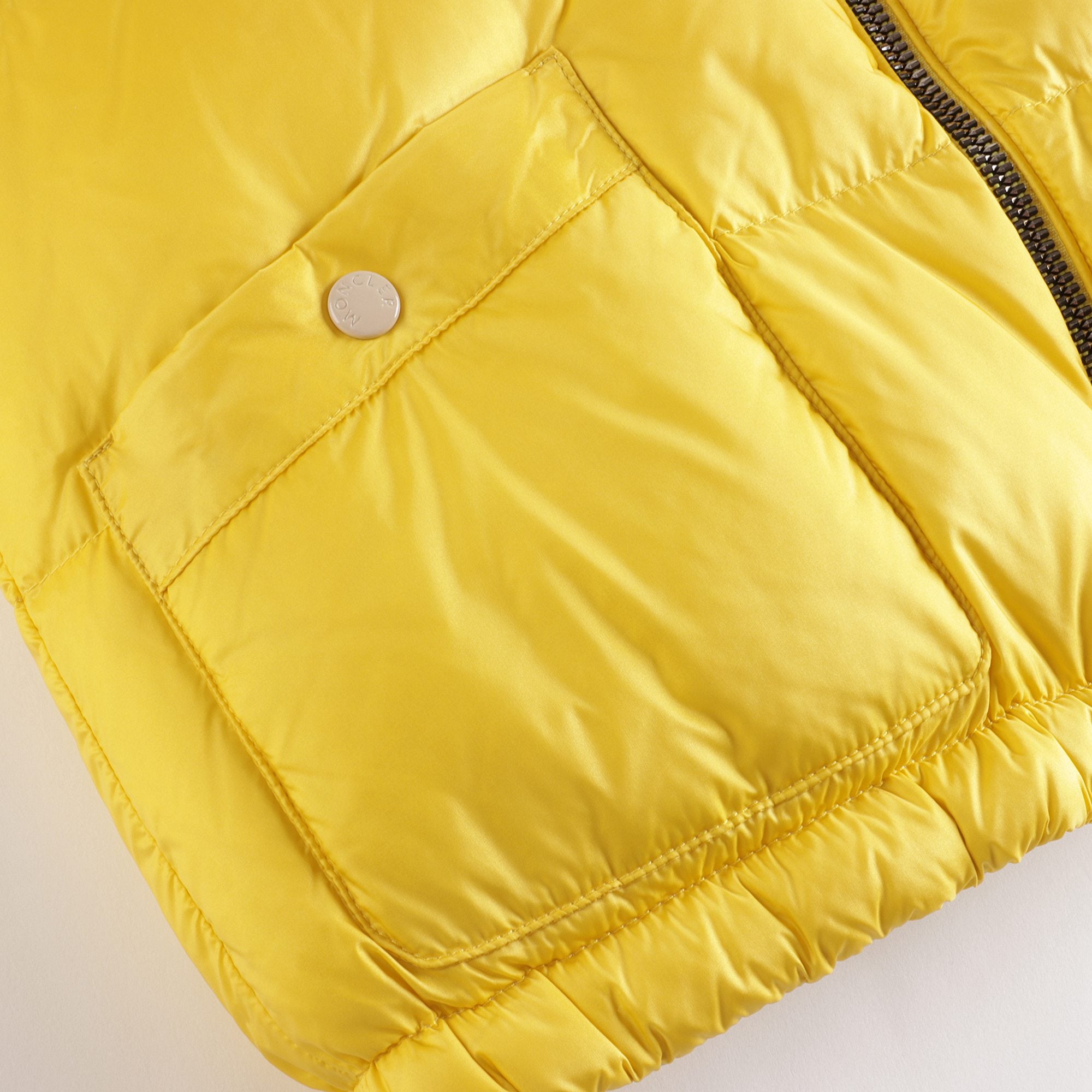 Girls Yellow 'BARDANETTE' Reversible Padded Down Jacket