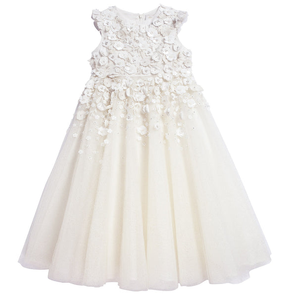 Girls White Advanced Custom Dress