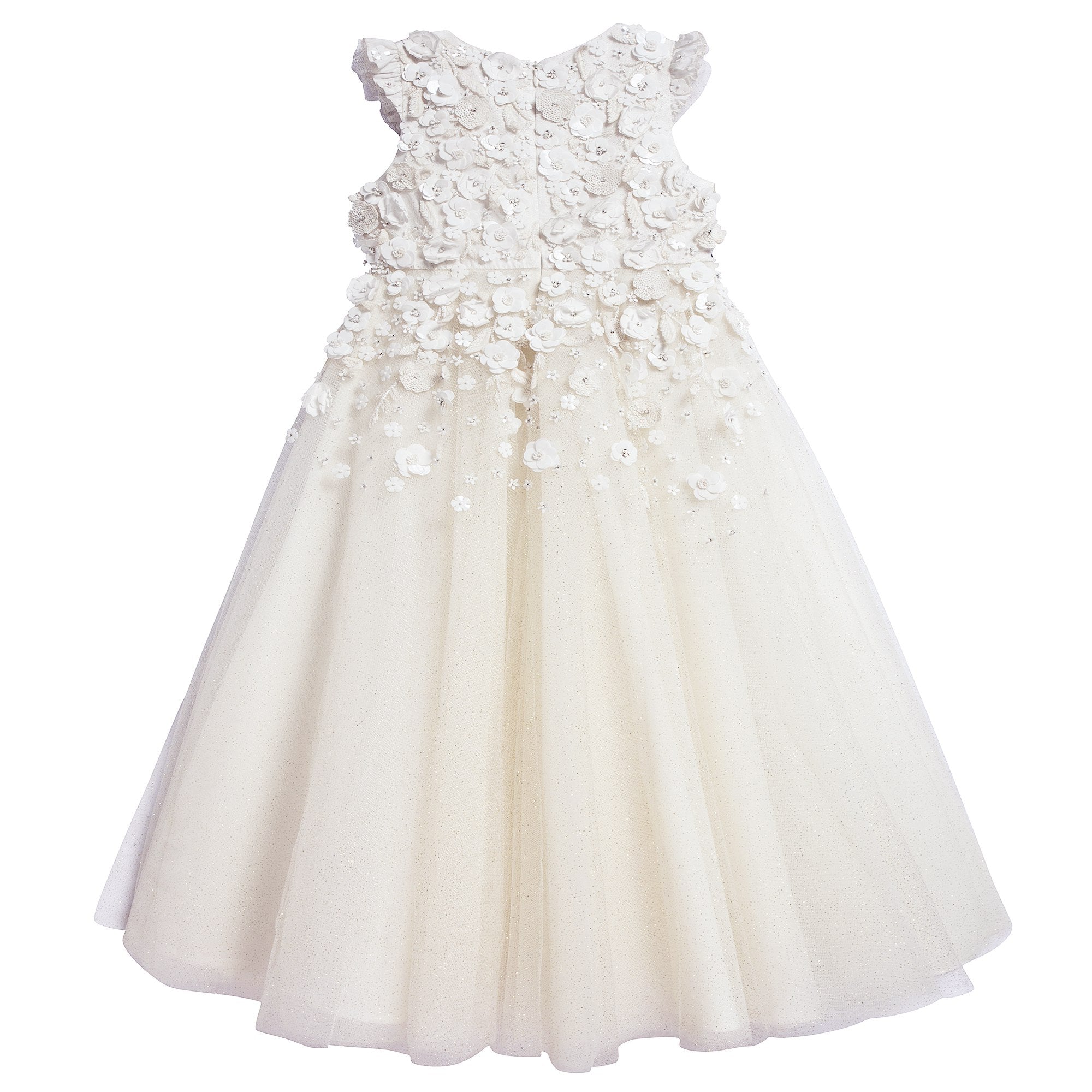 Girls White Advanced Custom Dress