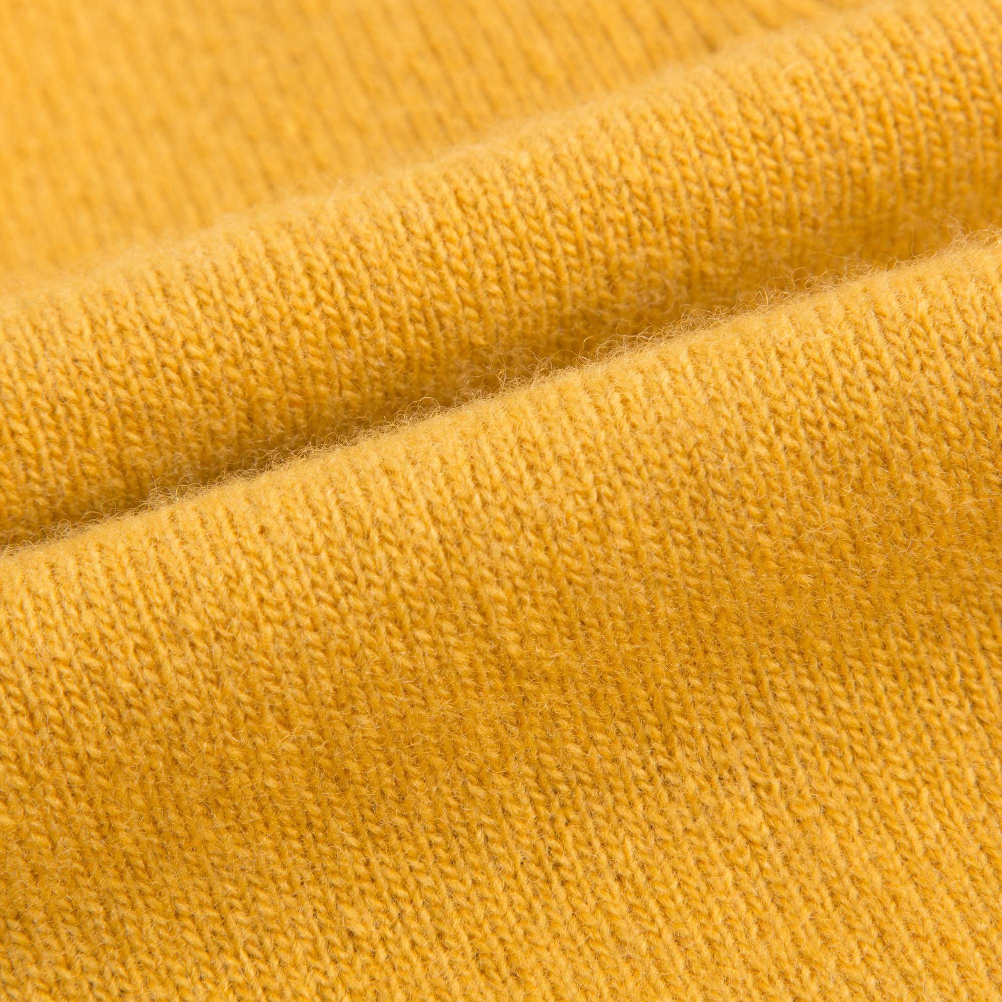 Girls Yellow Knitted Wool Cardigan With Ruffle