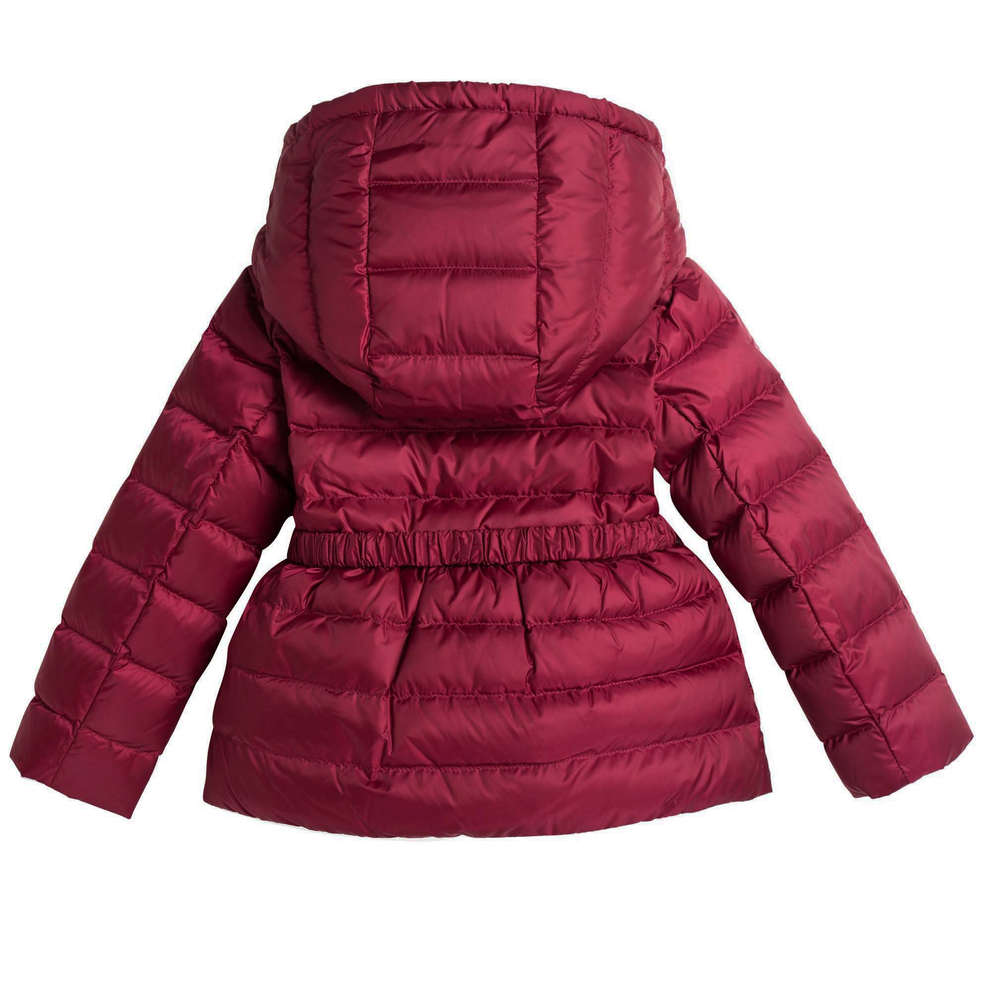 Baby Girls Dark Pink Down Padded Hooded Jacket - CÉMAROSE | Children's Fashion Store - 2