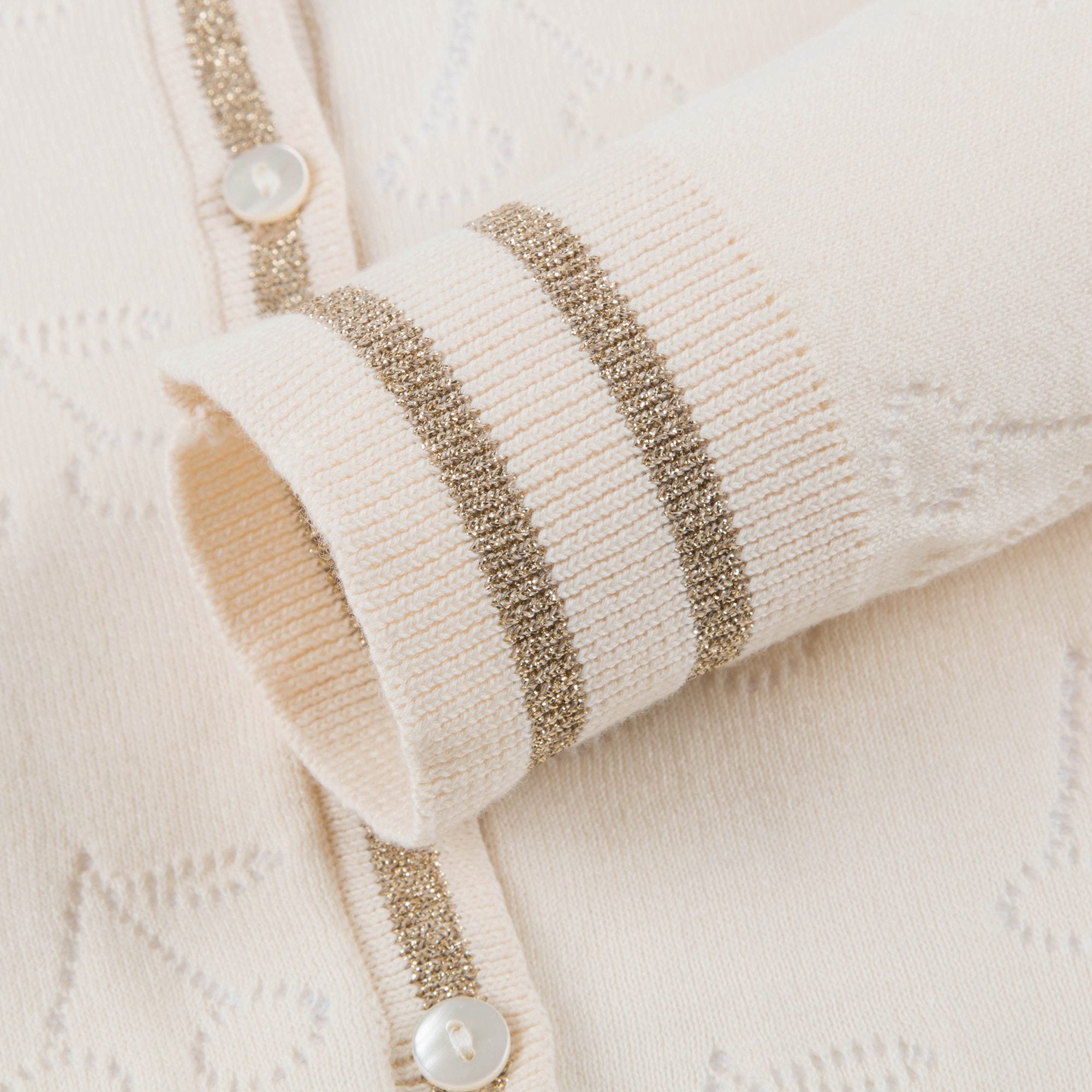 女童姜黄色针织开衫