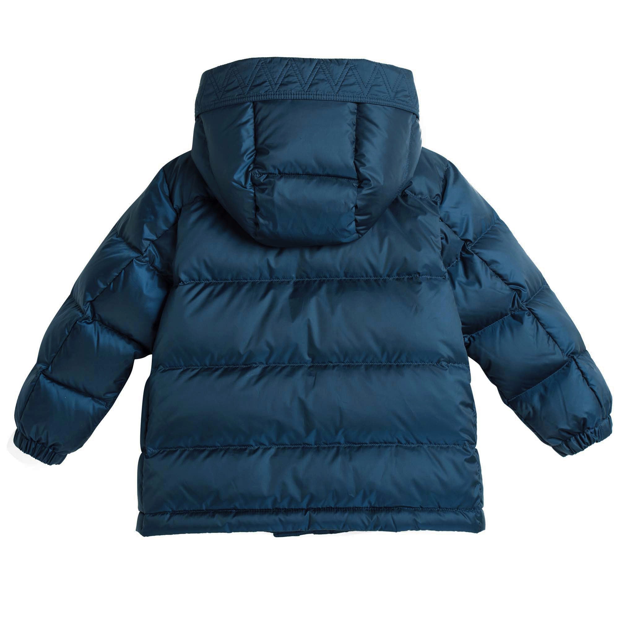 Boys Dark Blue Padded Down Hooded Jacket - CÉMAROSE | Children's Fashion Store - 2