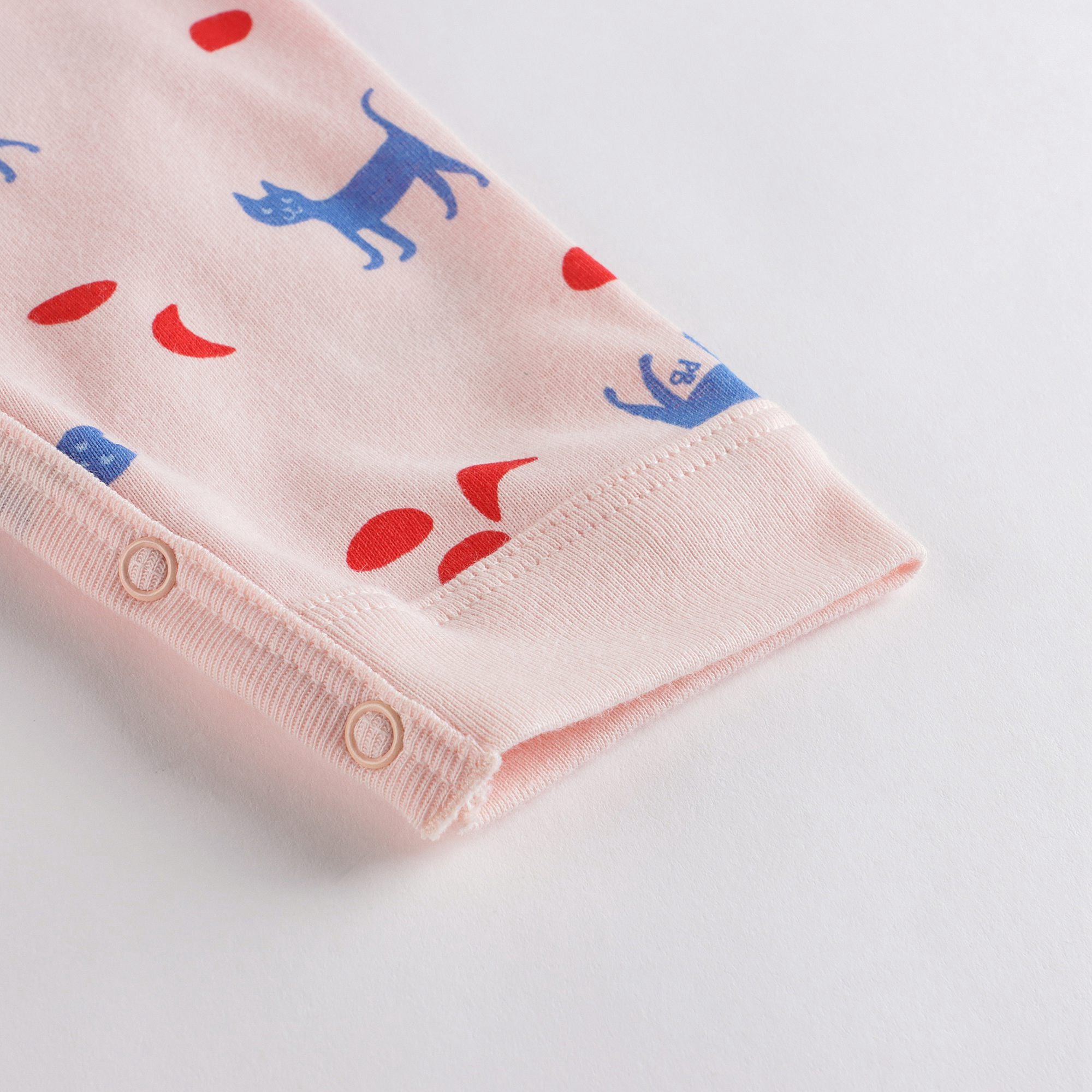 Baby Girls Pink Cotton Babysuit
