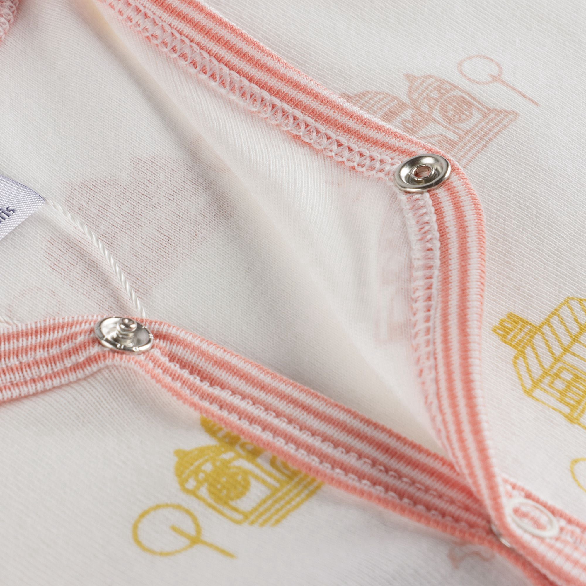 Baby Girls White Cotton Babysuit