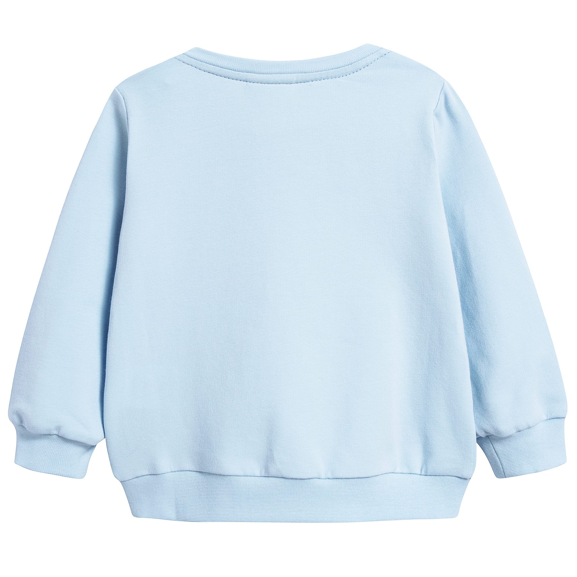 Baby Boys Light Blue Cotton Sweatshirt