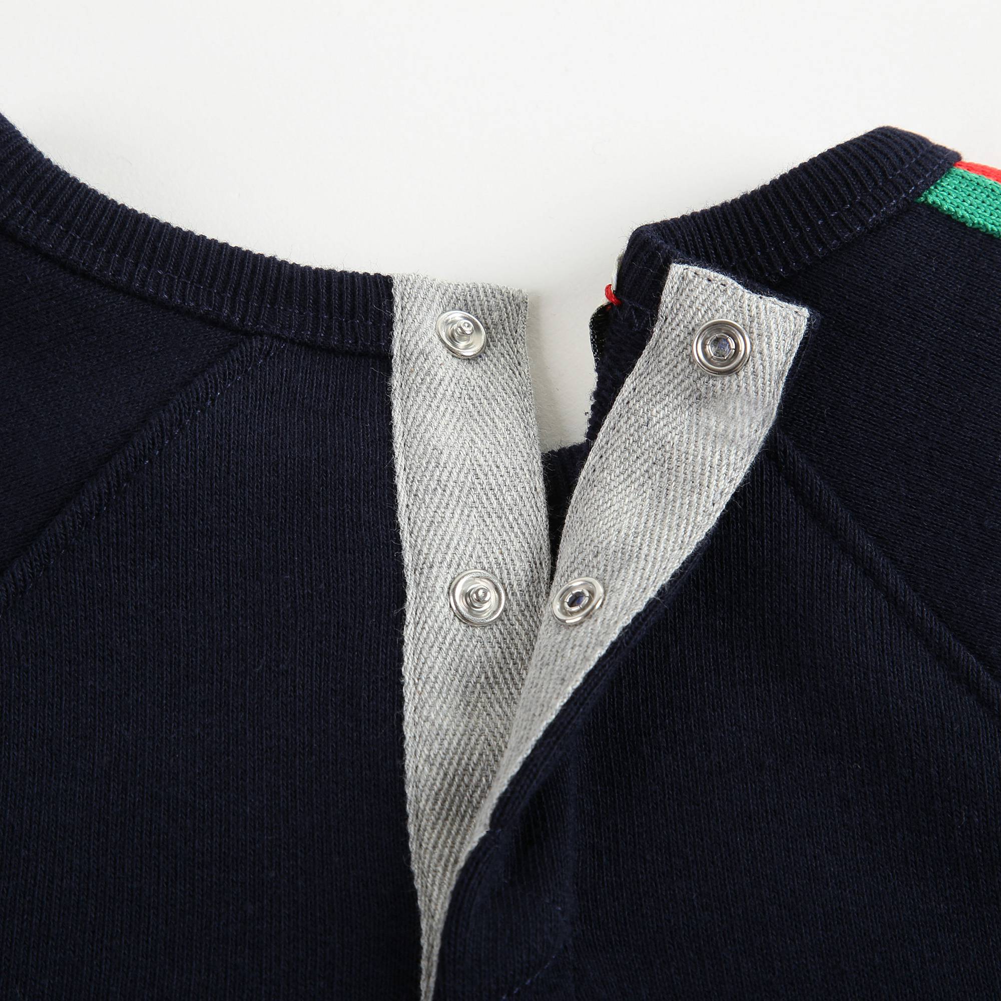 Baby Black Cotton Sweatshirt