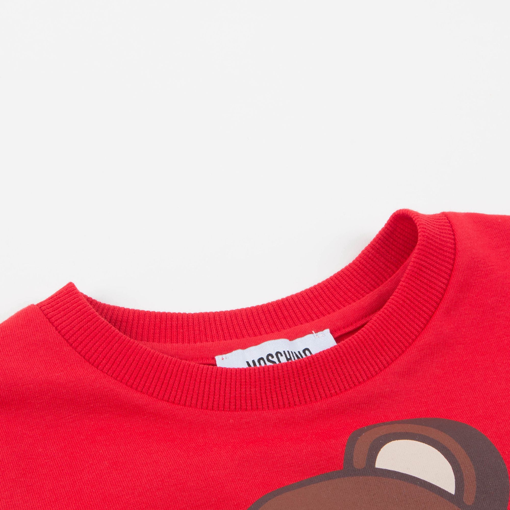 Girls Poppy Red Cotton T-shirt