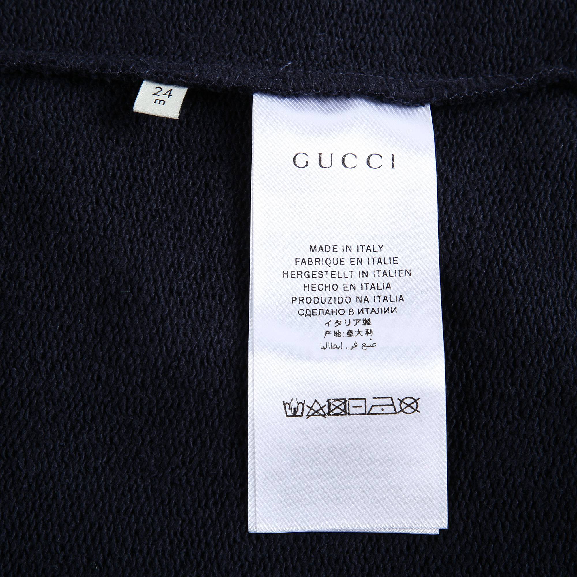 Baby Black Cotton Sweatshirt