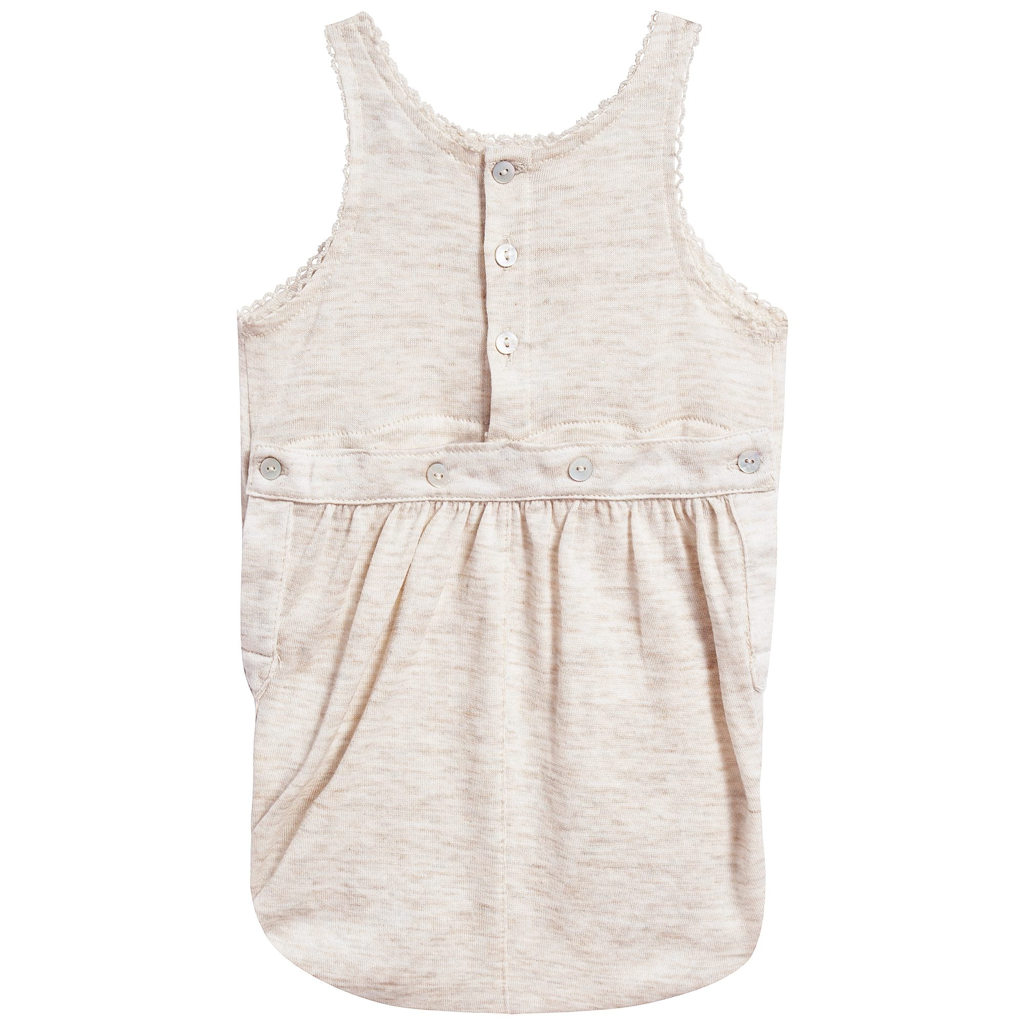 Baby Oatmeal Lyocell Jersey Romper
