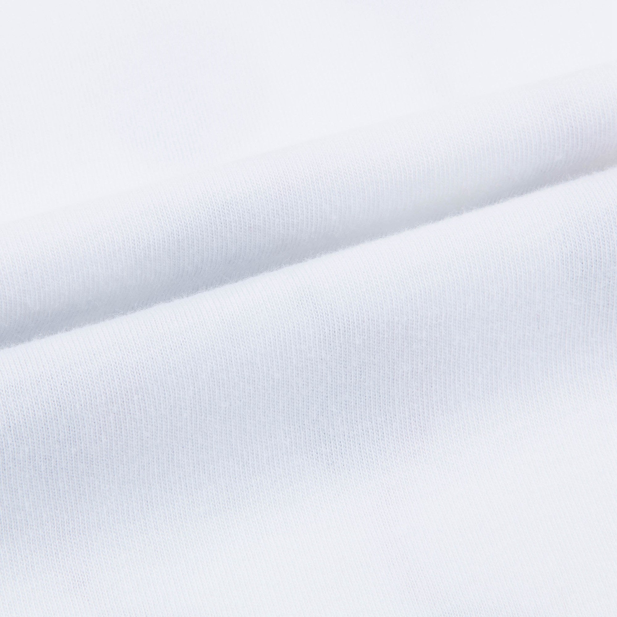 Girls White & Flame Red Cotton T-shirt