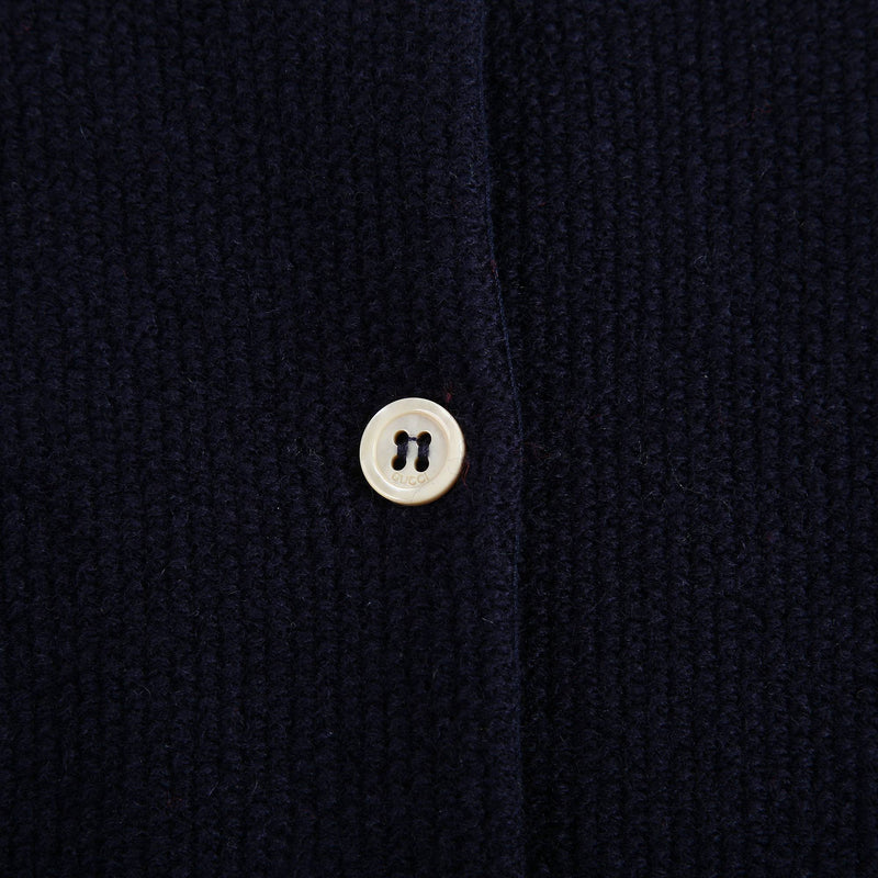 Baby Navy Wool Cardigan